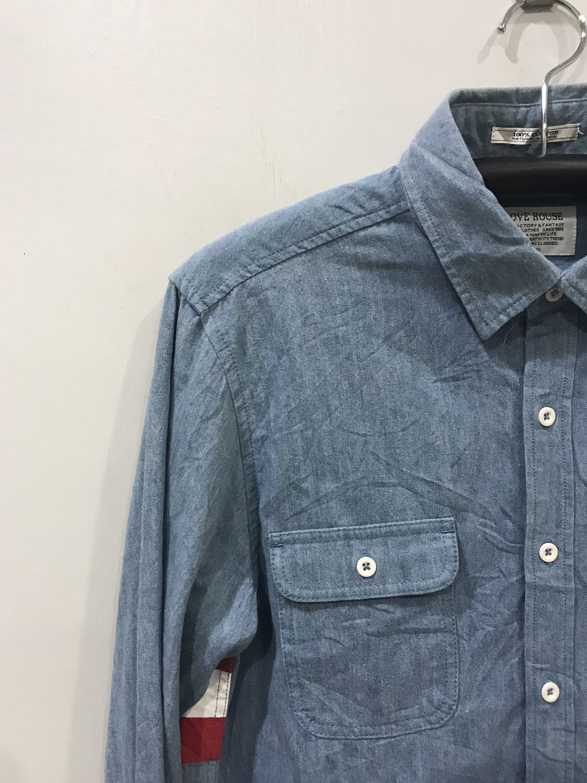 Japanese Brand GLOVE HOUSE Japan USA Flag Print All Over Shirt Size US M / EU 48-50 / 2 - 10 Thumbnail