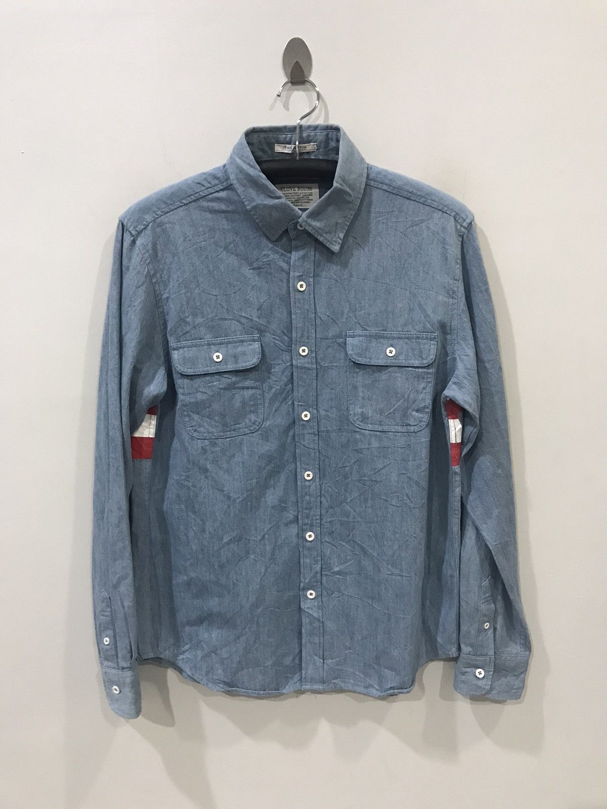 Japanese Brand GLOVE HOUSE Japan USA Flag Print All Over Shirt Size US M / EU 48-50 / 2 - 7 Thumbnail