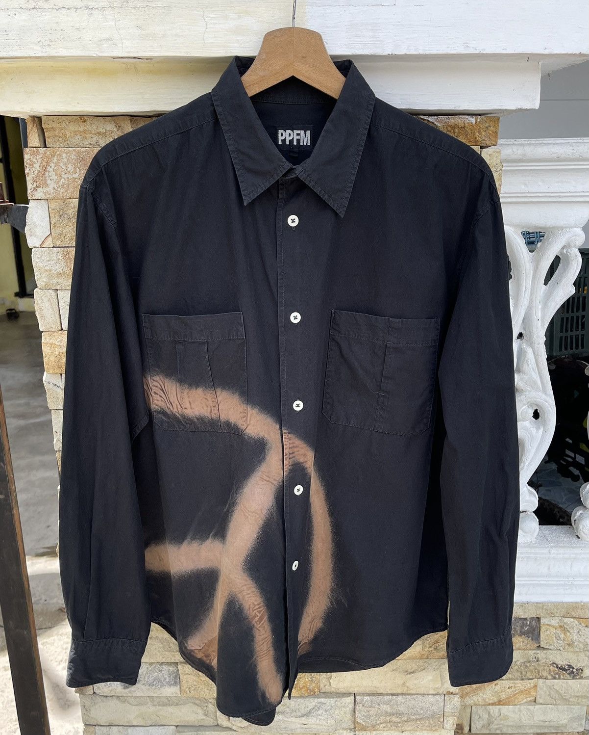 PPFM Rare Vintage 90s🔥PPFM🔥Power To The Poeple Shirt Button Up Size US L / EU 52-54 / 3 - 2 Thumbnail