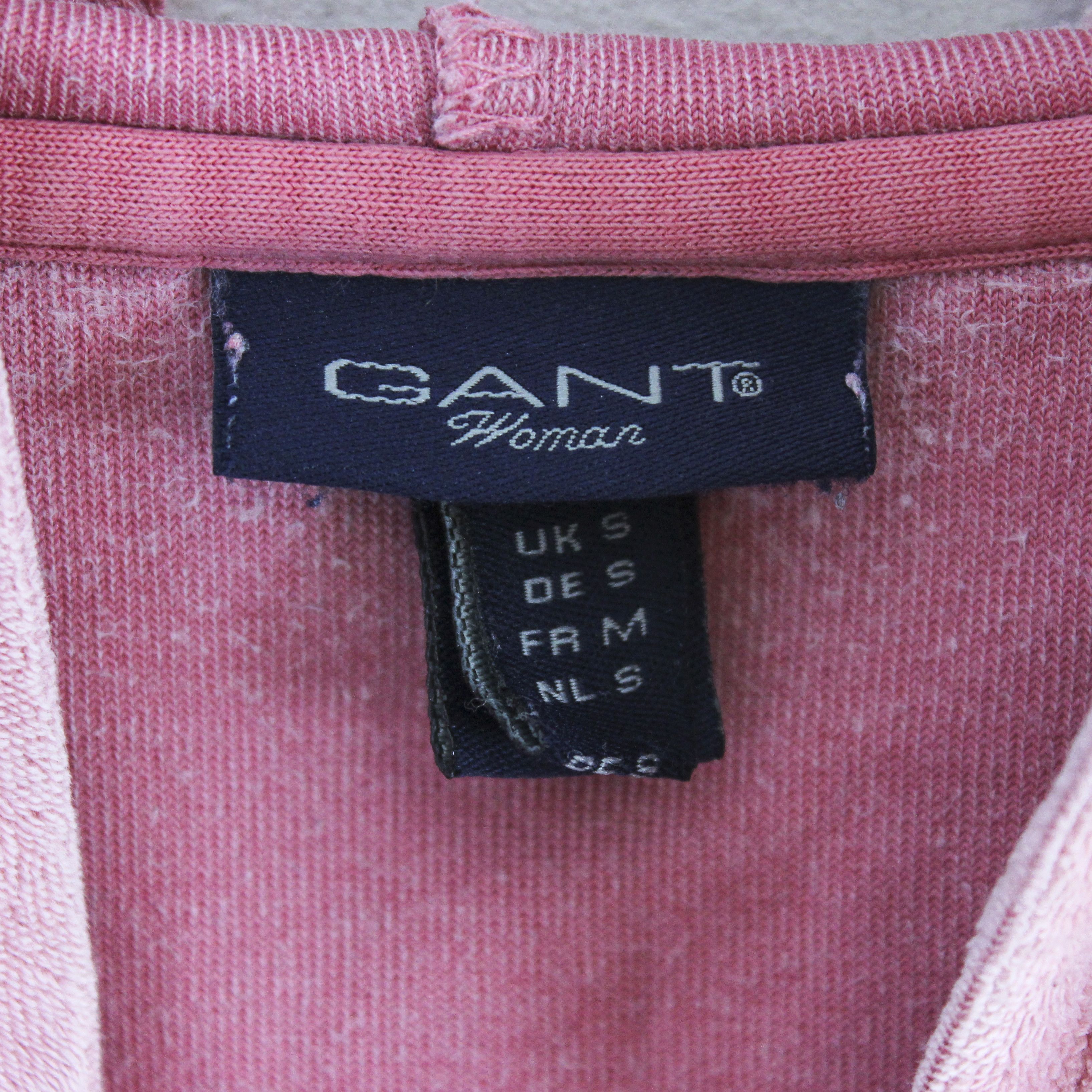 Gant Hoodie Jumper Jacket Sweatshirt Towel Sweater Hood Pink Zip Size S / US 4 / IT 40 - 4 Thumbnail
