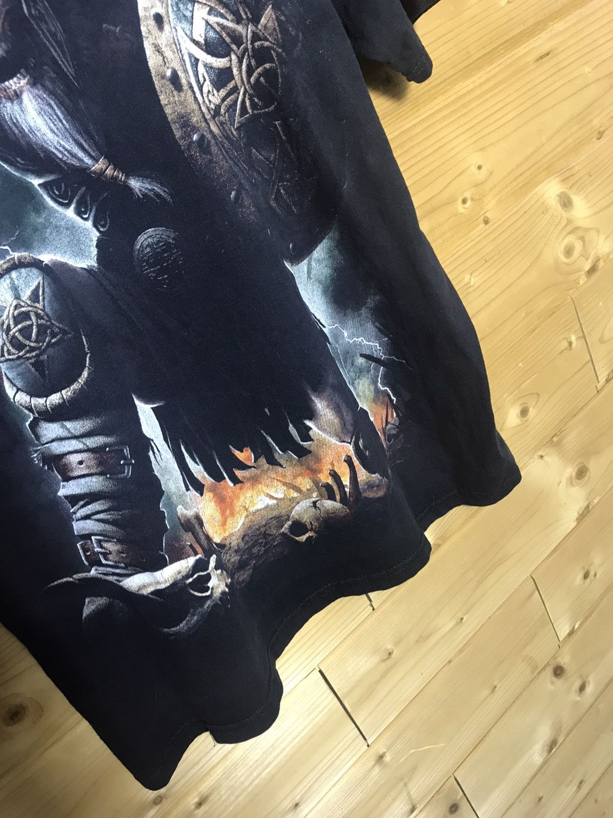 Vintage Vintage Spiral skull t-shirt Size US L / EU 52-54 / 3 - 10 Thumbnail