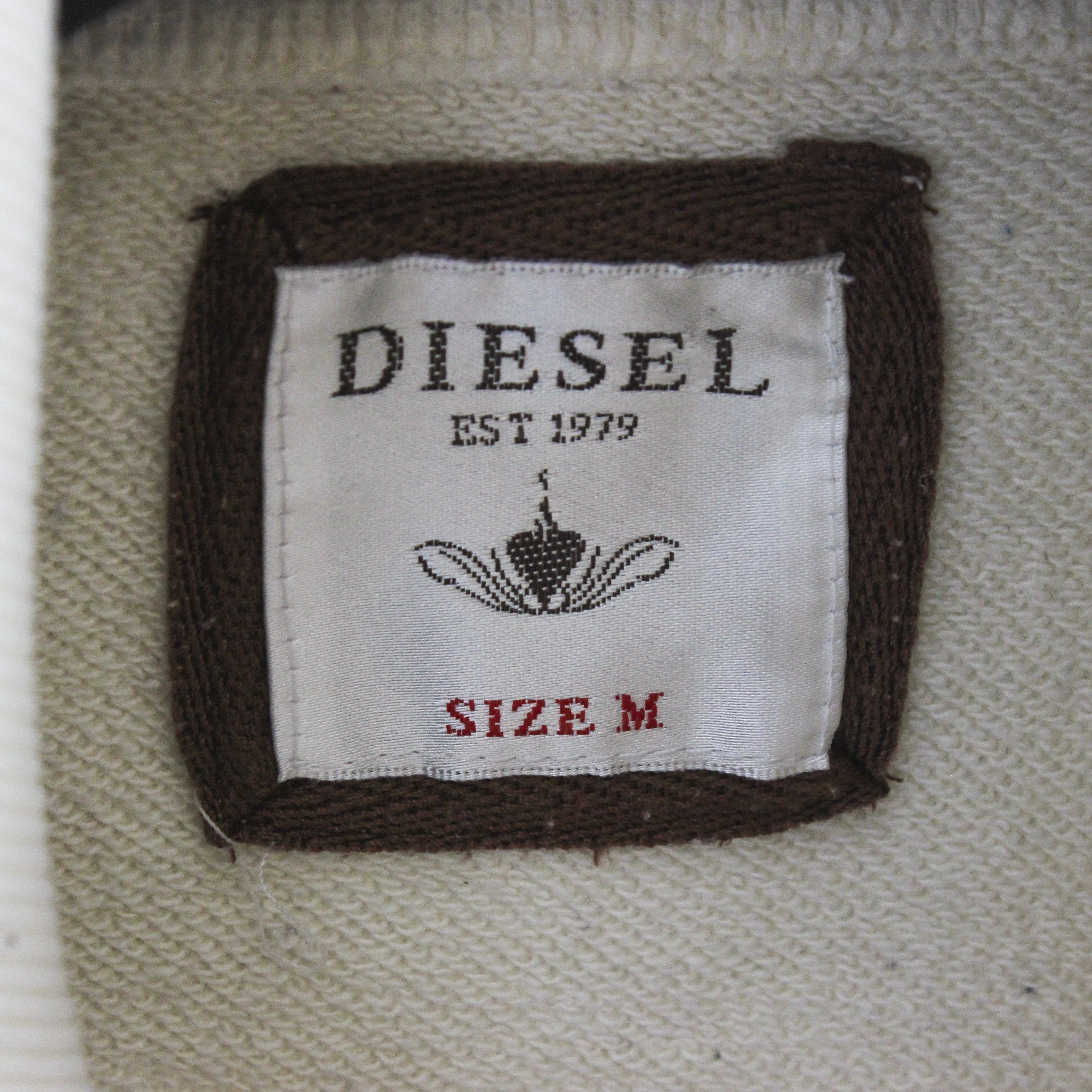 Diesel Womens M Jumper Jacket Sweatshirt Embroidered Logo Sweater Size M / US 6-8 / IT 42-44 - 4 Thumbnail