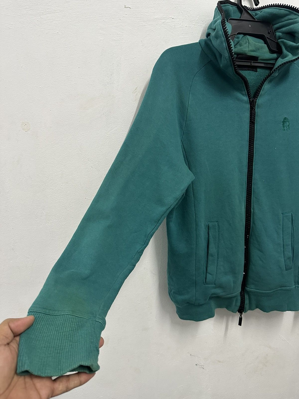 Vintage Distress Dartin Bonaparto Swarovski Full Zipper Hoodie Size US S / EU 44-46 / 1 - 8 Thumbnail