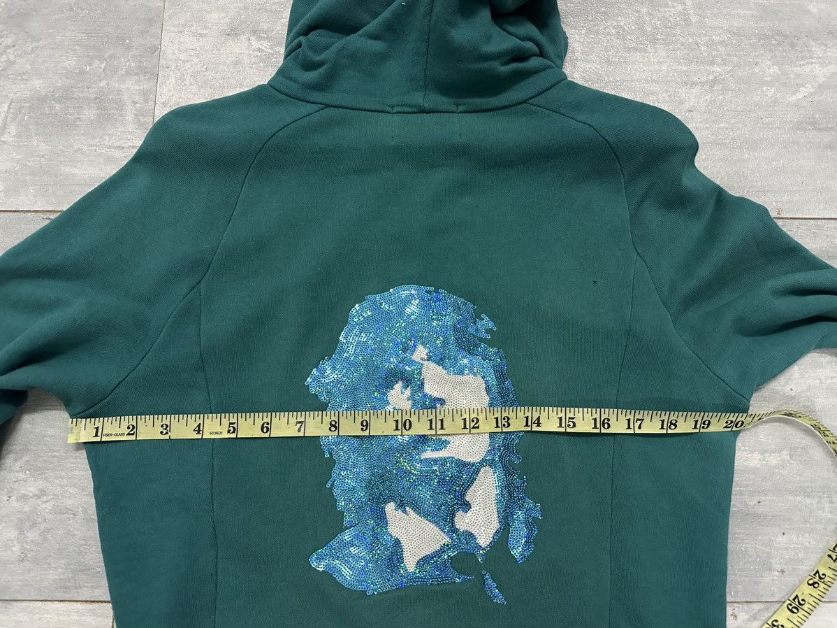 Vintage Distress Dartin Bonaparto Swarovski Full Zipper Hoodie Size US S / EU 44-46 / 1 - 10 Thumbnail