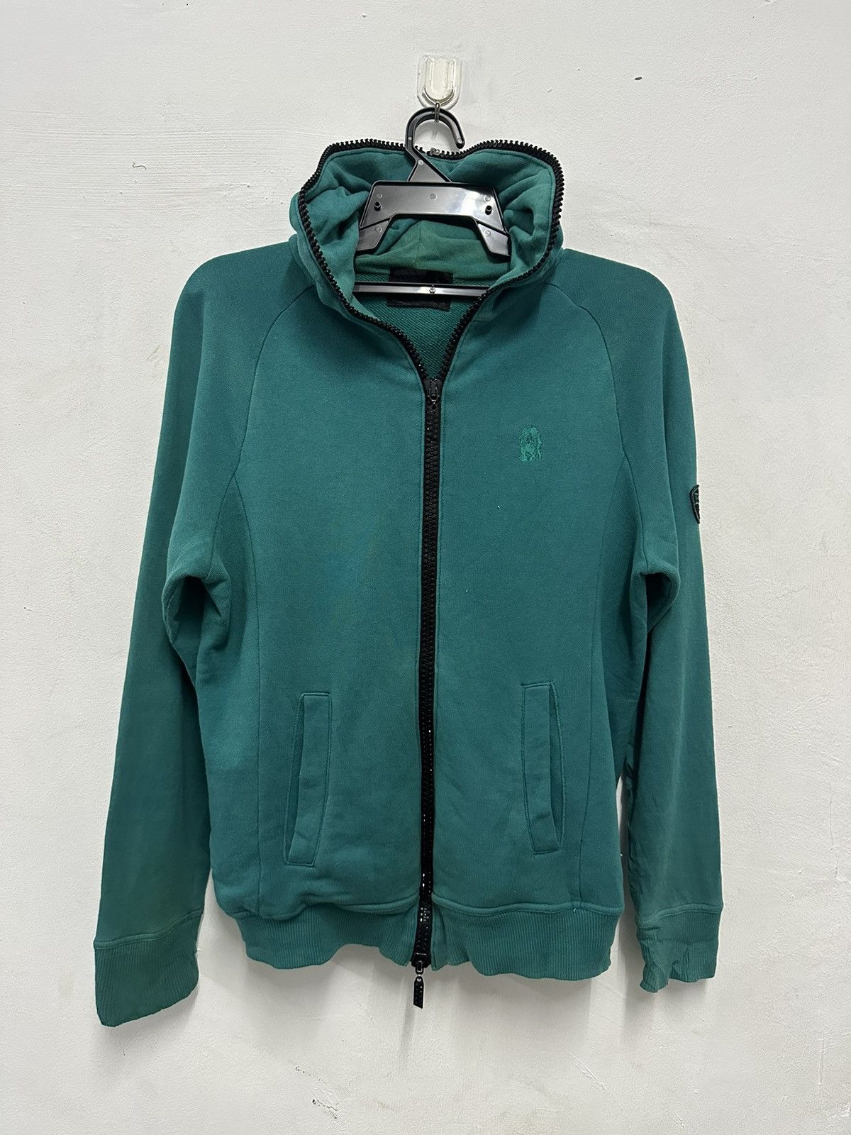 Vintage Distress Dartin Bonaparto Swarovski Full Zipper Hoodie Size US S / EU 44-46 / 1 - 5 Thumbnail