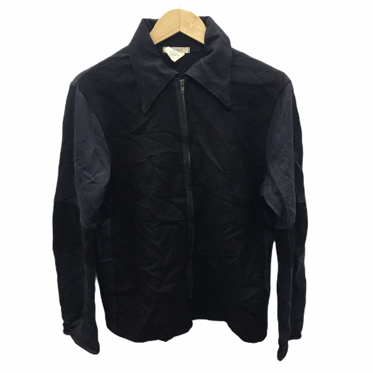 Vtg GROSBEZ Minimalist Full Zip Jacket Sweater Windbreaker