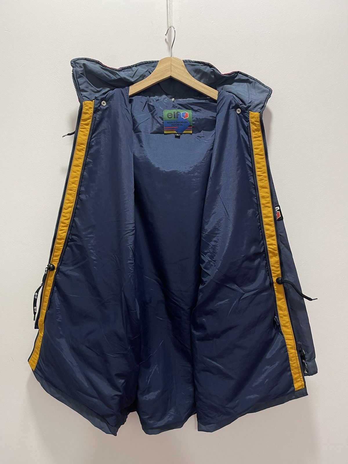 Sports Specialties × Vintage VINTAGE ELF MOTOR OIL RACING HOODIE JACKET Size US L / EU 52-54 / 3 - 12 Thumbnail