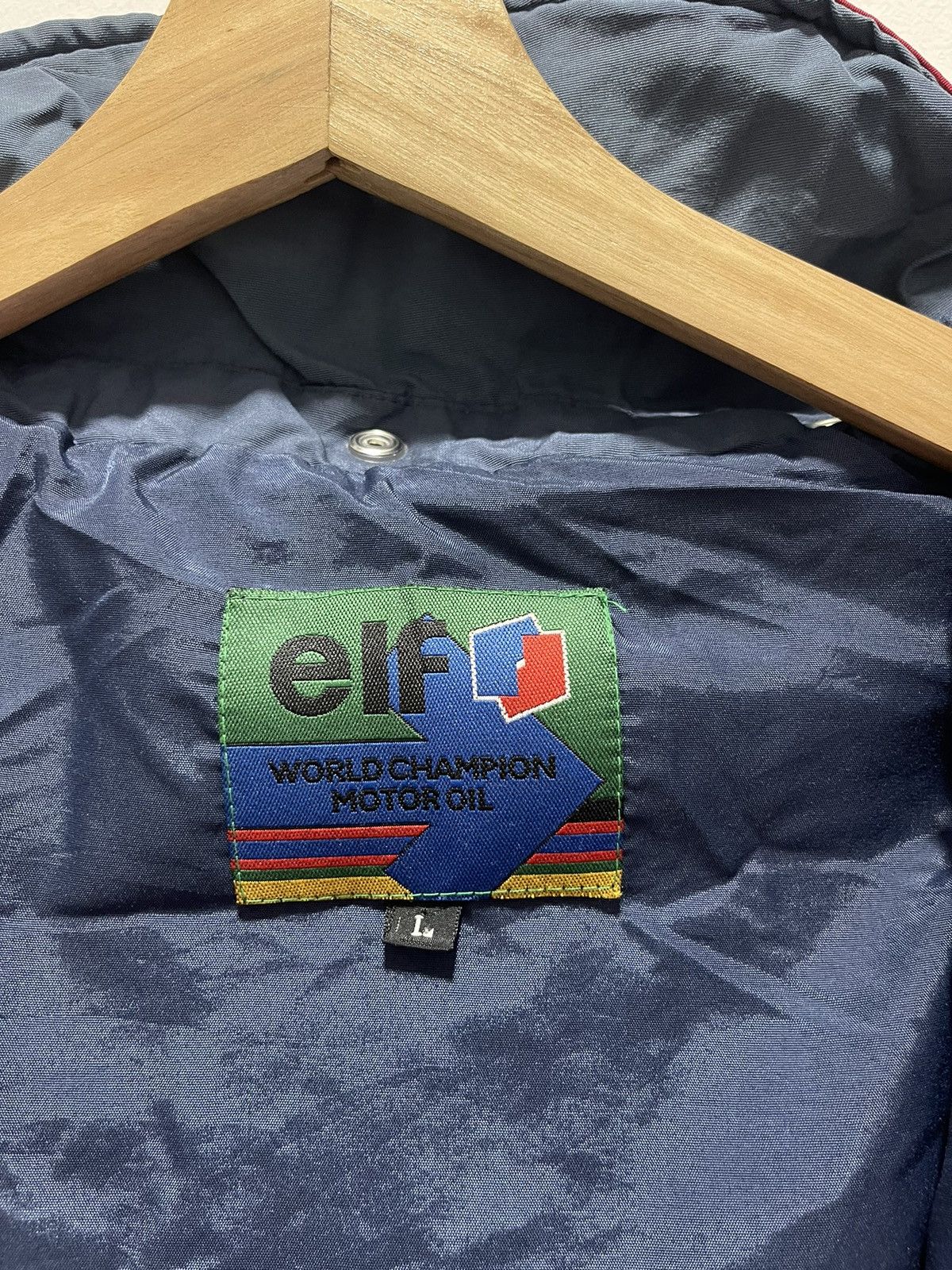 Sports Specialties × Vintage VINTAGE ELF MOTOR OIL RACING HOODIE JACKET Size US L / EU 52-54 / 3 - 13 Thumbnail
