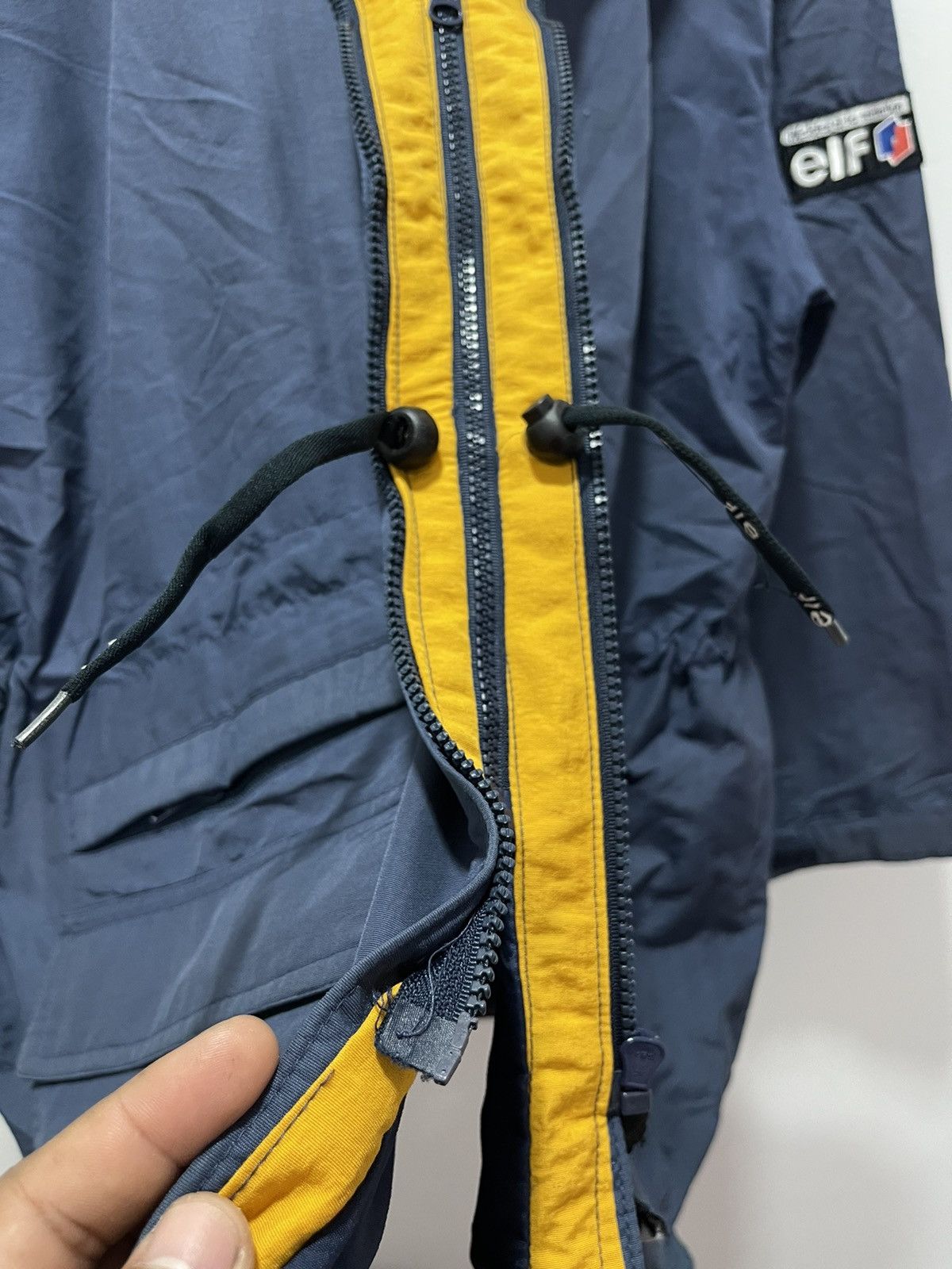 Sports Specialties × Vintage VINTAGE ELF MOTOR OIL RACING HOODIE JACKET Size US L / EU 52-54 / 3 - 7 Thumbnail