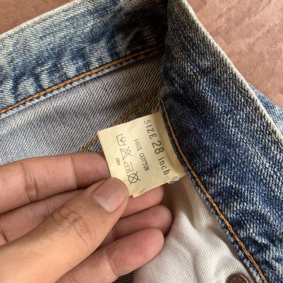 Tommy Hilfiger × Tommy Jeans × Vintage TOMMY HILFINGER 29x30 REDLINE LIGHTWASH SELVEDGE JEANS PANTS Size US 29 - 7 Thumbnail