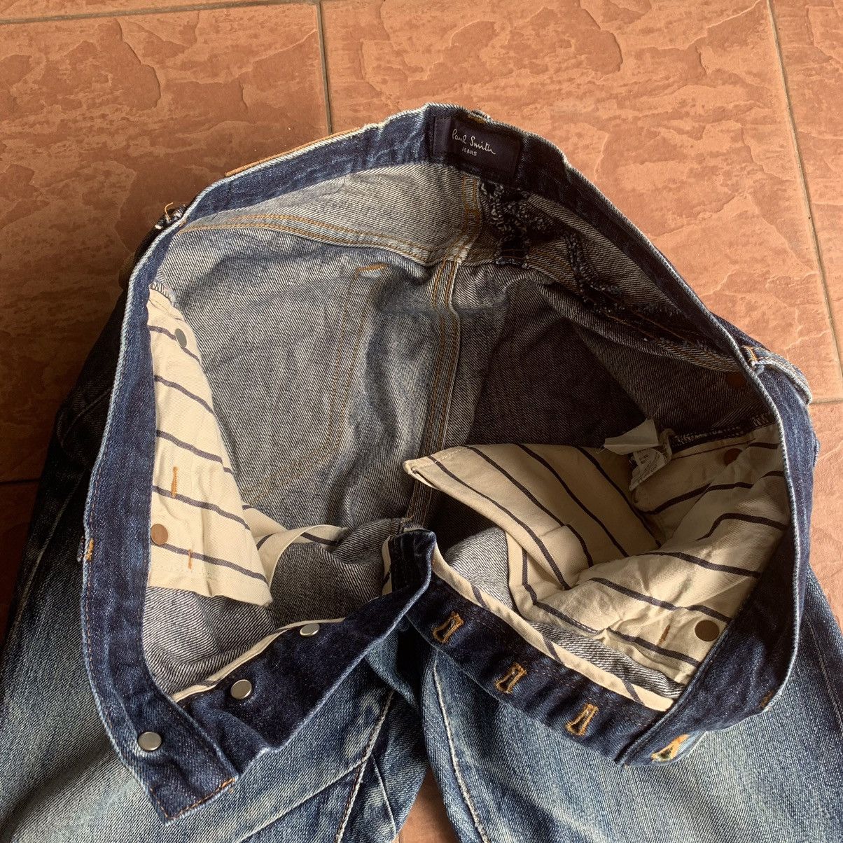 Paul Smith × Vintage 💥STEALS💥 VINTAGE 32x32 JEANS REDLINE RIPPED SELVEDGE PANTS Size US 32 / EU 48 - 13 Thumbnail