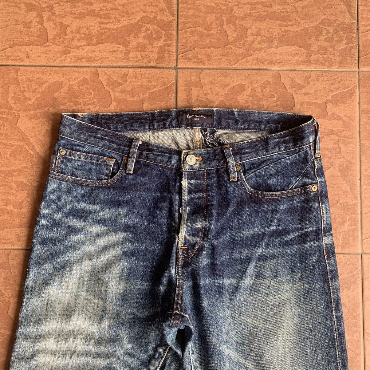 Paul Smith × Vintage 💥STEALS💥 VINTAGE 32x32 JEANS REDLINE RIPPED SELVEDGE PANTS Size US 32 / EU 48 - 2 Thumbnail