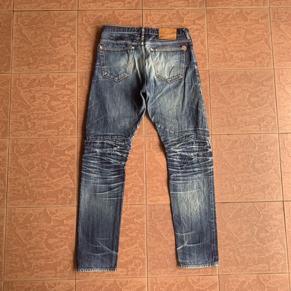 Paul Smith × Vintage 💥STEALS💥 VINTAGE 32x32 JEANS REDLINE RIPPED SELVEDGE PANTS Size US 32 / EU 48 - 14 Thumbnail