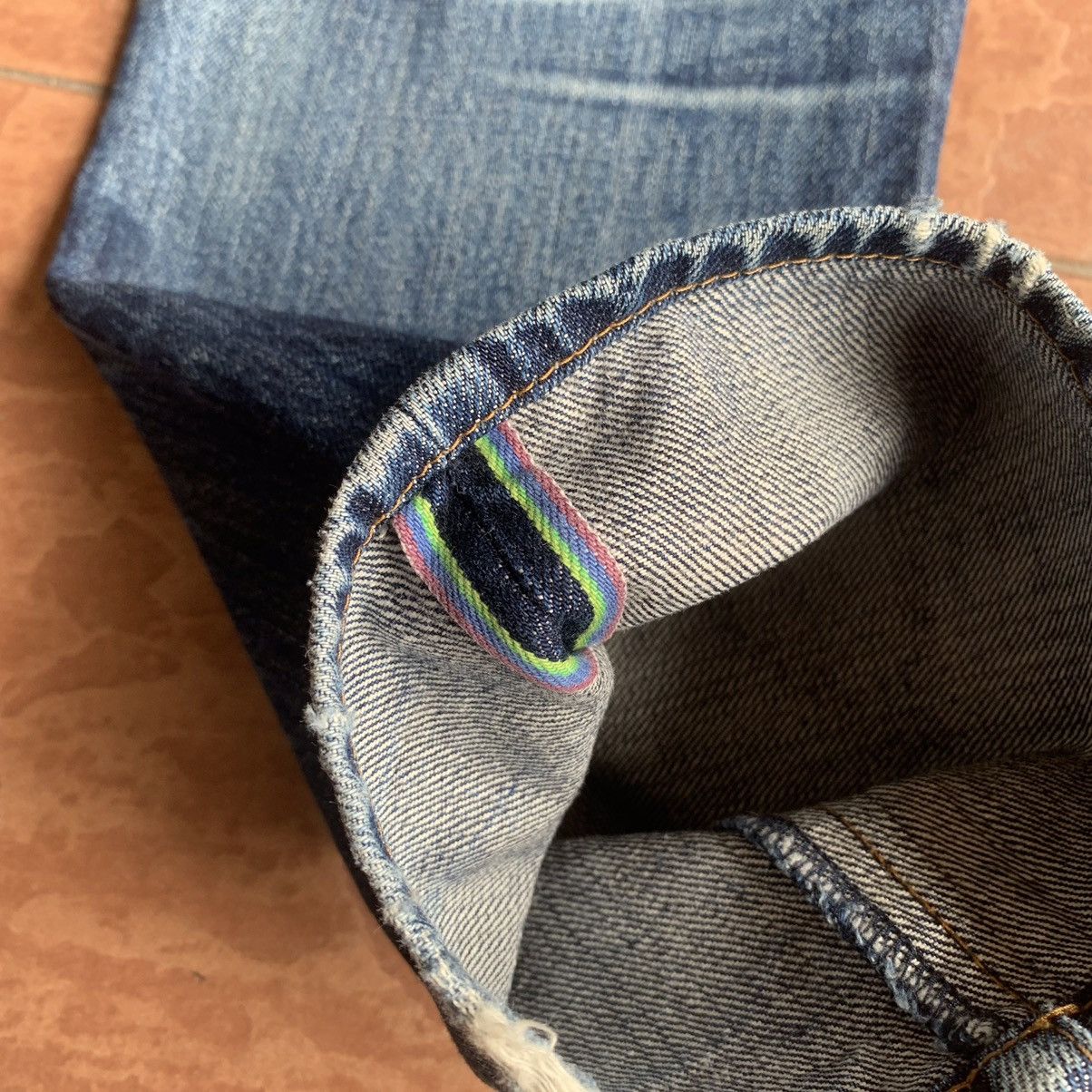 Paul Smith × Vintage 💥STEALS💥 VINTAGE 32x32 JEANS REDLINE RIPPED SELVEDGE PANTS Size US 32 / EU 48 - 19 Thumbnail