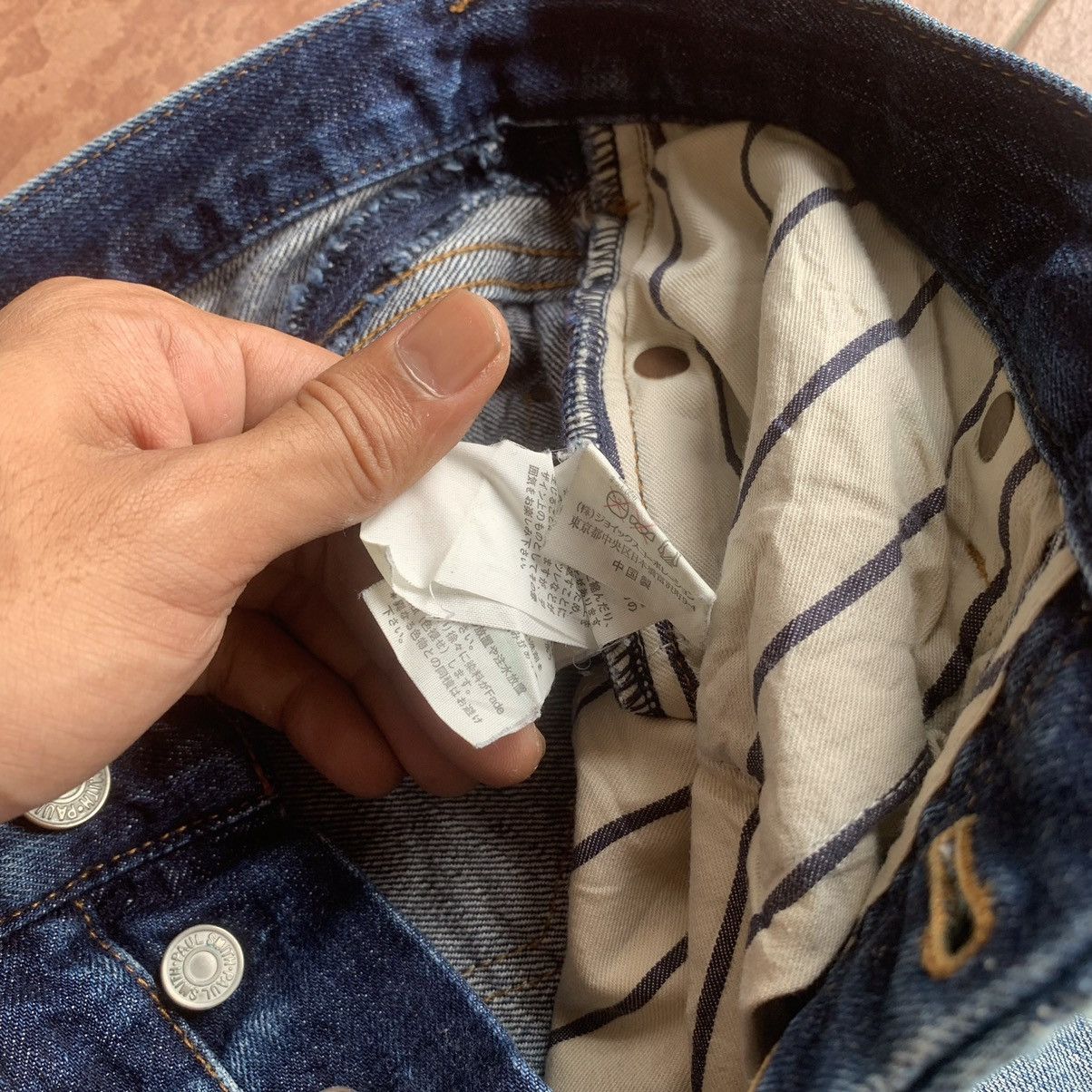 Paul Smith × Vintage 💥STEALS💥 VINTAGE 32x32 JEANS REDLINE RIPPED SELVEDGE PANTS Size US 32 / EU 48 - 12 Thumbnail