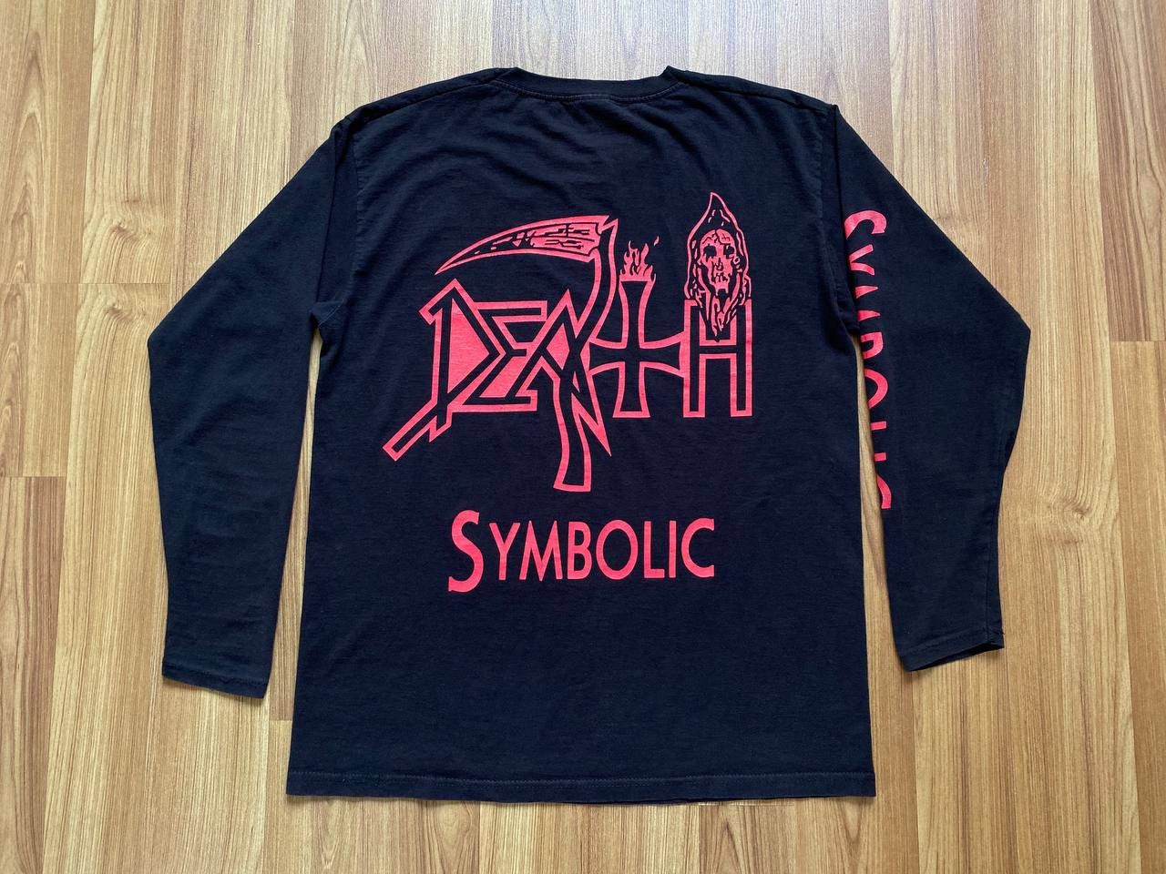 Band Tees Vintage Y2K Death Symbolic Long Sleeve T Shirt Burzum Mayhem Size US M / EU 48-50 / 2 - 12 Thumbnail