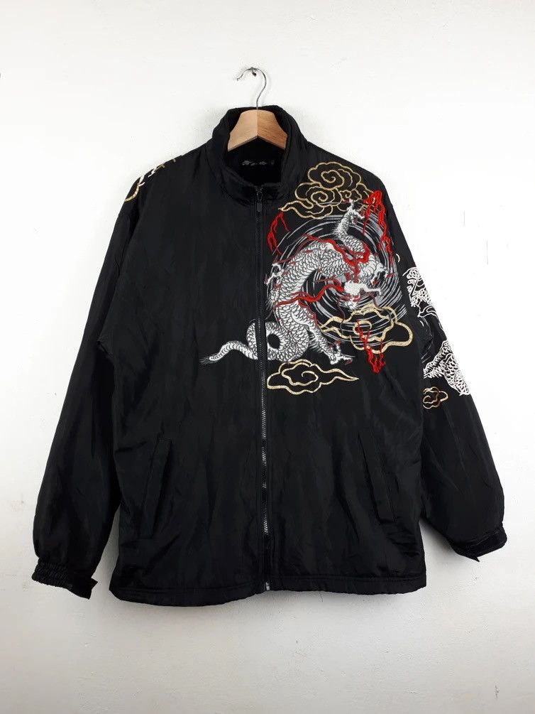 Dragonfly × Vintage VINTAGE DRAGONFLY TATTOO STYLE YAKUZA FULLPRINT JACKET Size US L / EU 52-54 / 3 - 3 Thumbnail