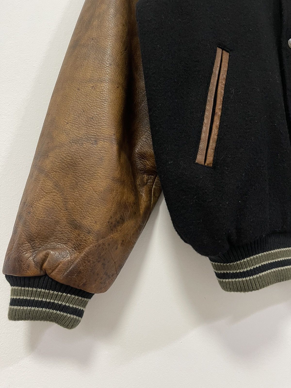 O'Neill VINTAGE O’NEILL JAPANESE WOOL LEATHER VARSITY JACKET Size US L / EU 52-54 / 3 - 6 Thumbnail