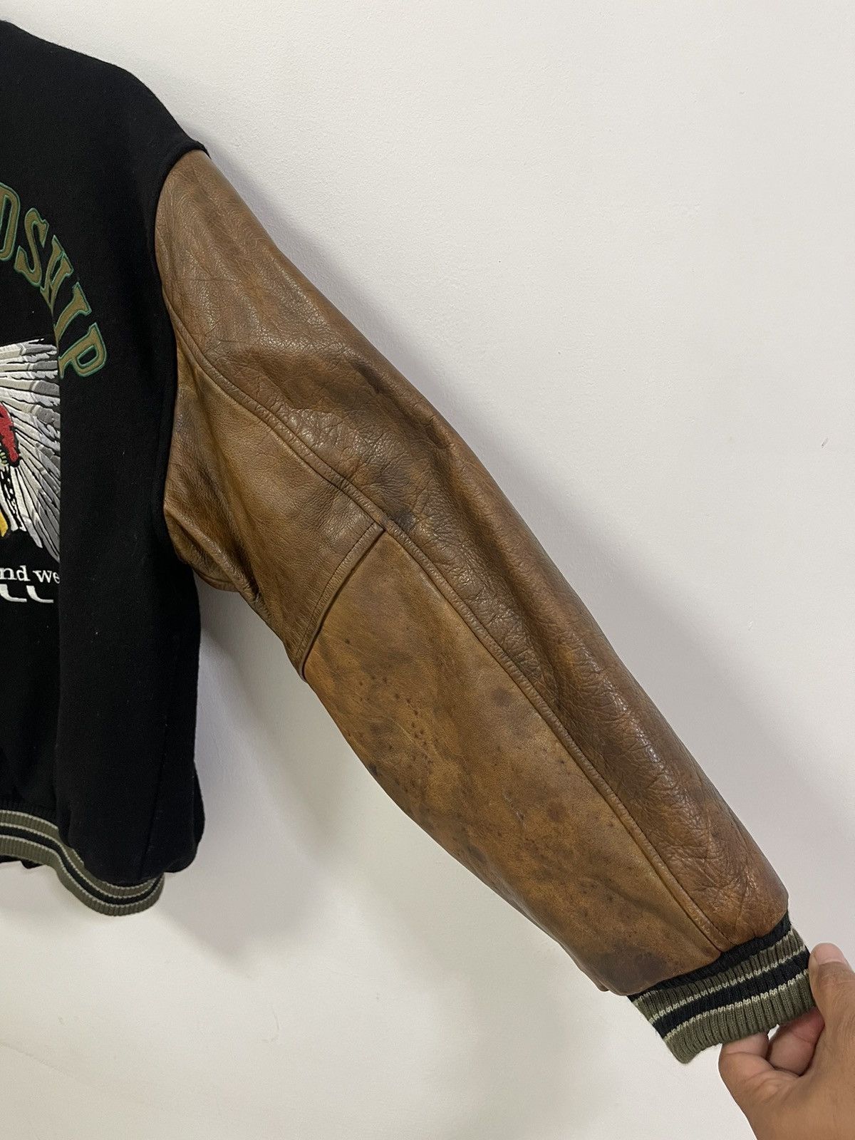 O'Neill VINTAGE O’NEILL JAPANESE WOOL LEATHER VARSITY JACKET Size US L / EU 52-54 / 3 - 7 Thumbnail
