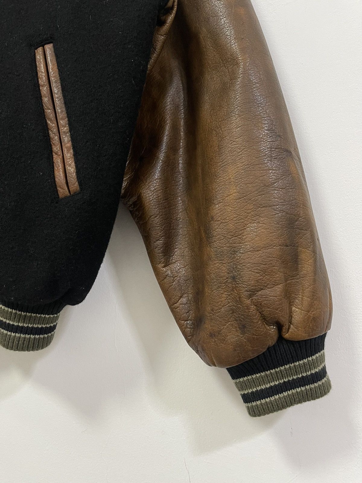 O'Neill VINTAGE O’NEILL JAPANESE WOOL LEATHER VARSITY JACKET Size US L / EU 52-54 / 3 - 5 Thumbnail