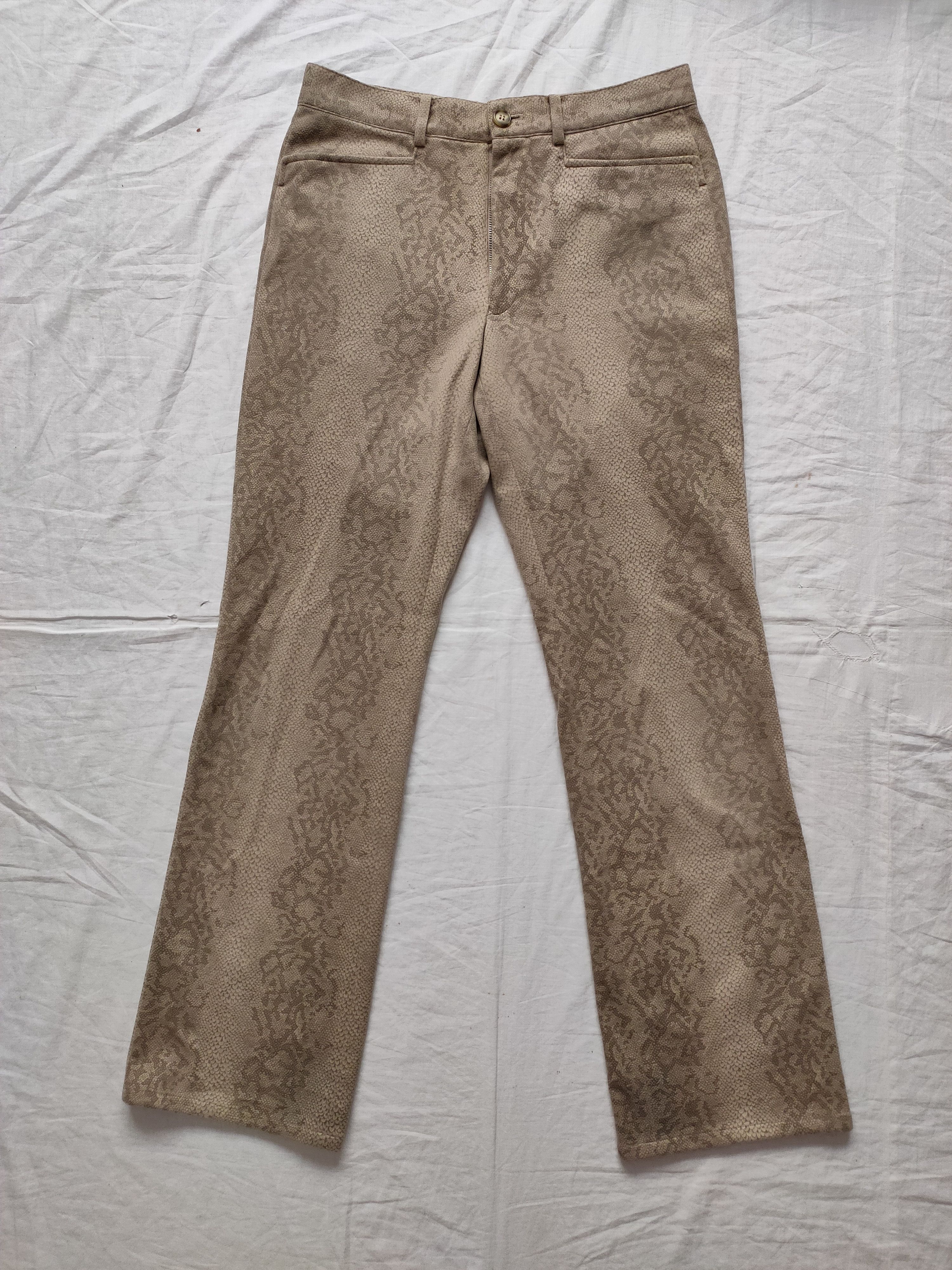 Japanese Brand Custom Culture Snake Skin Design Pant