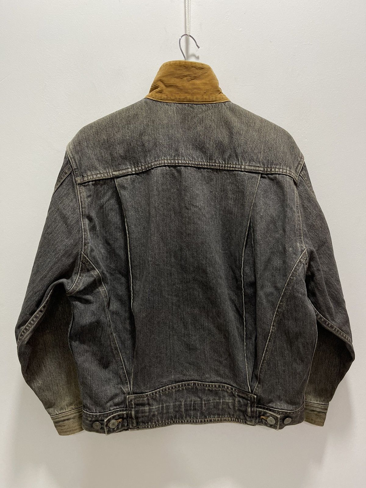 Japanese Brand × Vintage VINTAGE 80s HOUSTON TRUCKER SUN FADED DENIM JACKET Size US M / EU 48-50 / 2 - 6 Thumbnail