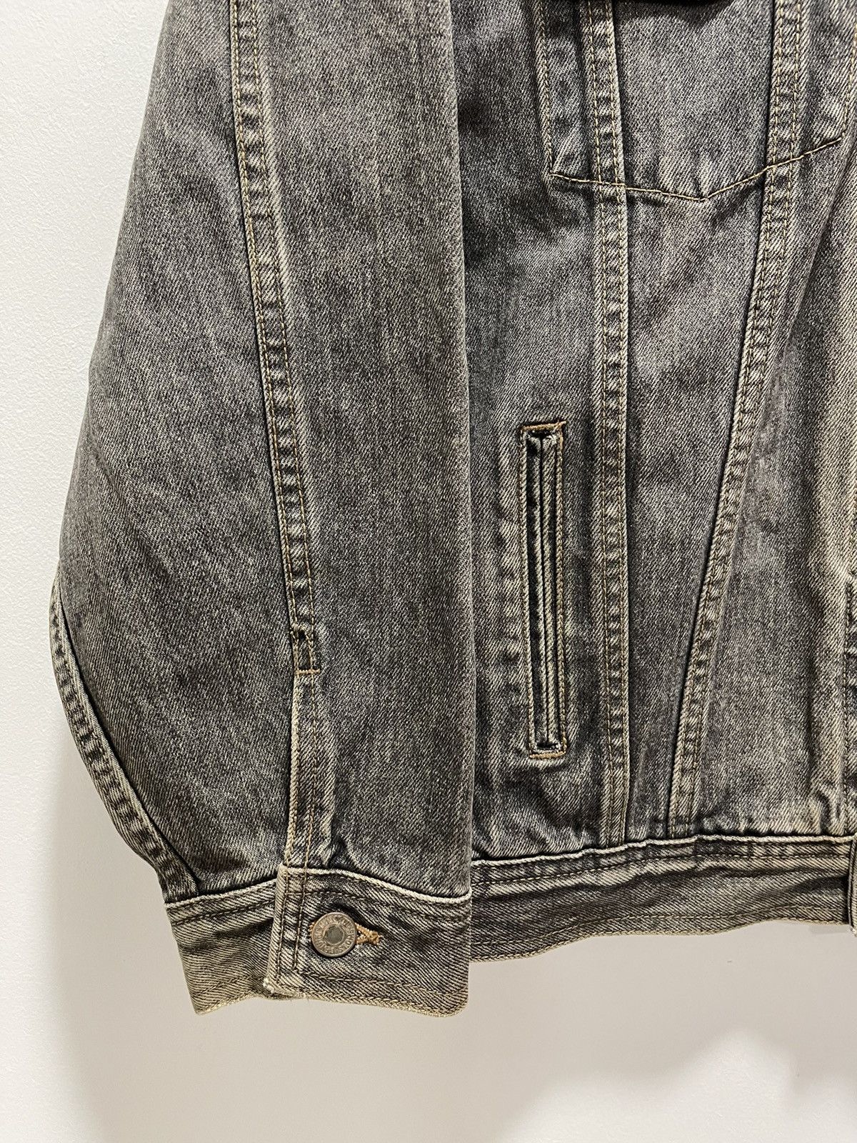Japanese Brand × Vintage VINTAGE 80s HOUSTON TRUCKER SUN FADED DENIM JACKET Size US M / EU 48-50 / 2 - 4 Thumbnail