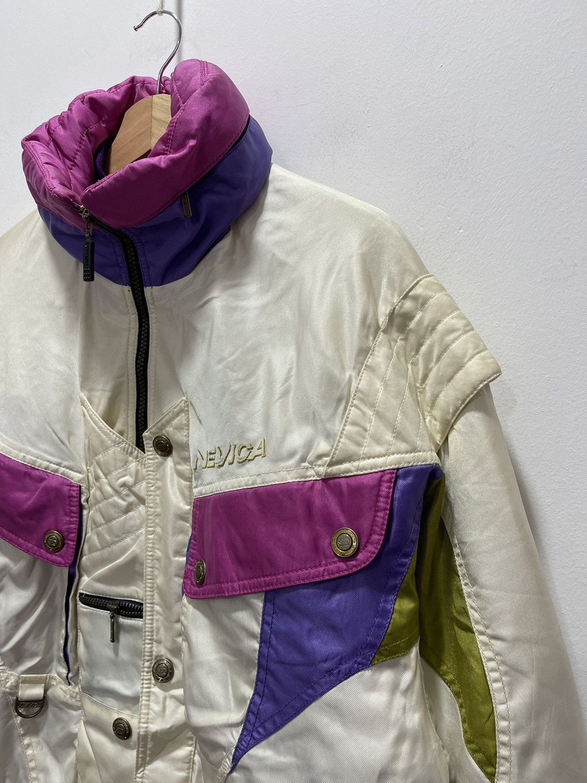 Japanese Brand × Vintage VINTAGE NEVICA QUILTED LINED DISTRESSED SKI JACKET Size US M / EU 48-50 / 2 - 2 Thumbnail
