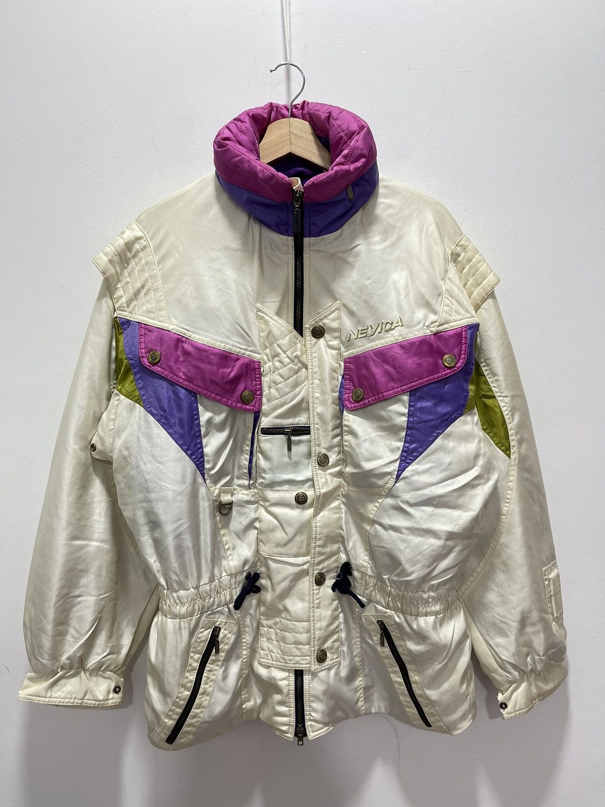 Japanese Brand × Vintage VINTAGE NEVICA QUILTED LINED DISTRESSED SKI JACKET Size US M / EU 48-50 / 2 - 1 Thumbnail