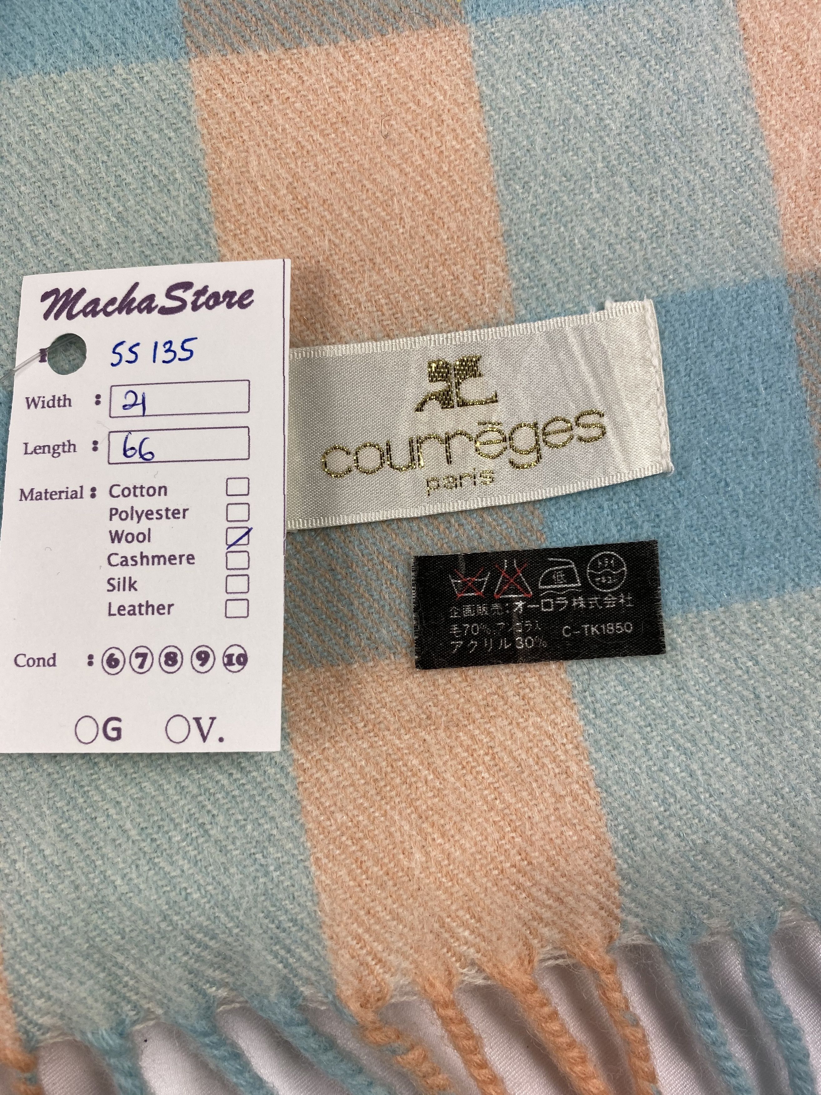Courreges Courreges Scarf / Muffler / Neckwear Wool Size ONE SIZE - 5 Thumbnail