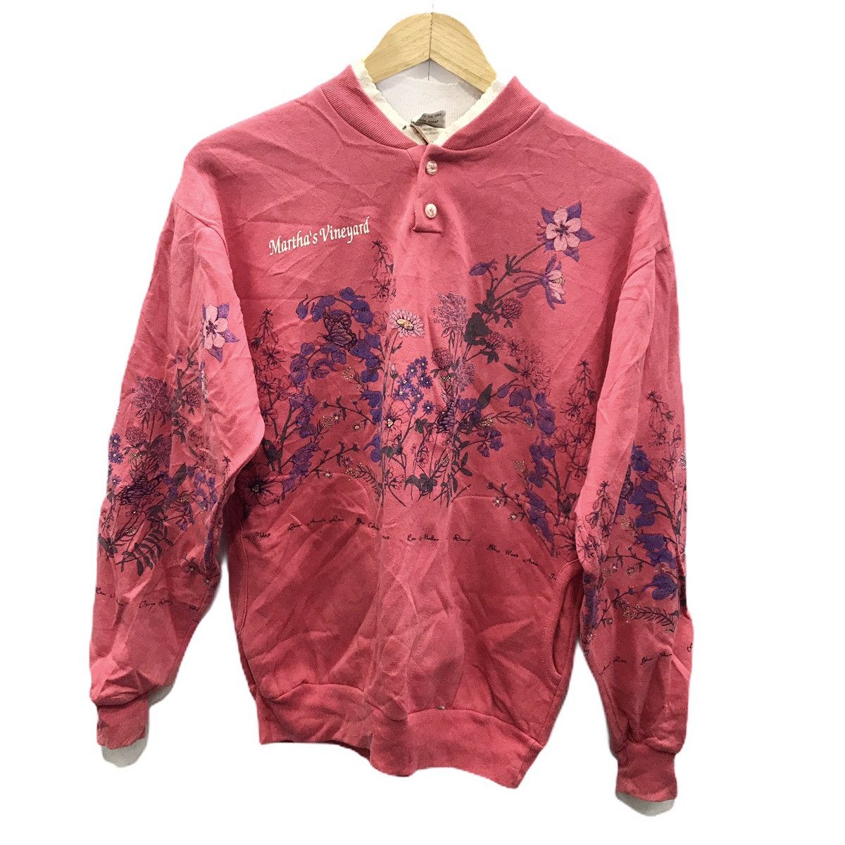Vintage Martha’s Vineyard Floral Flower Sweater Sweatshirt