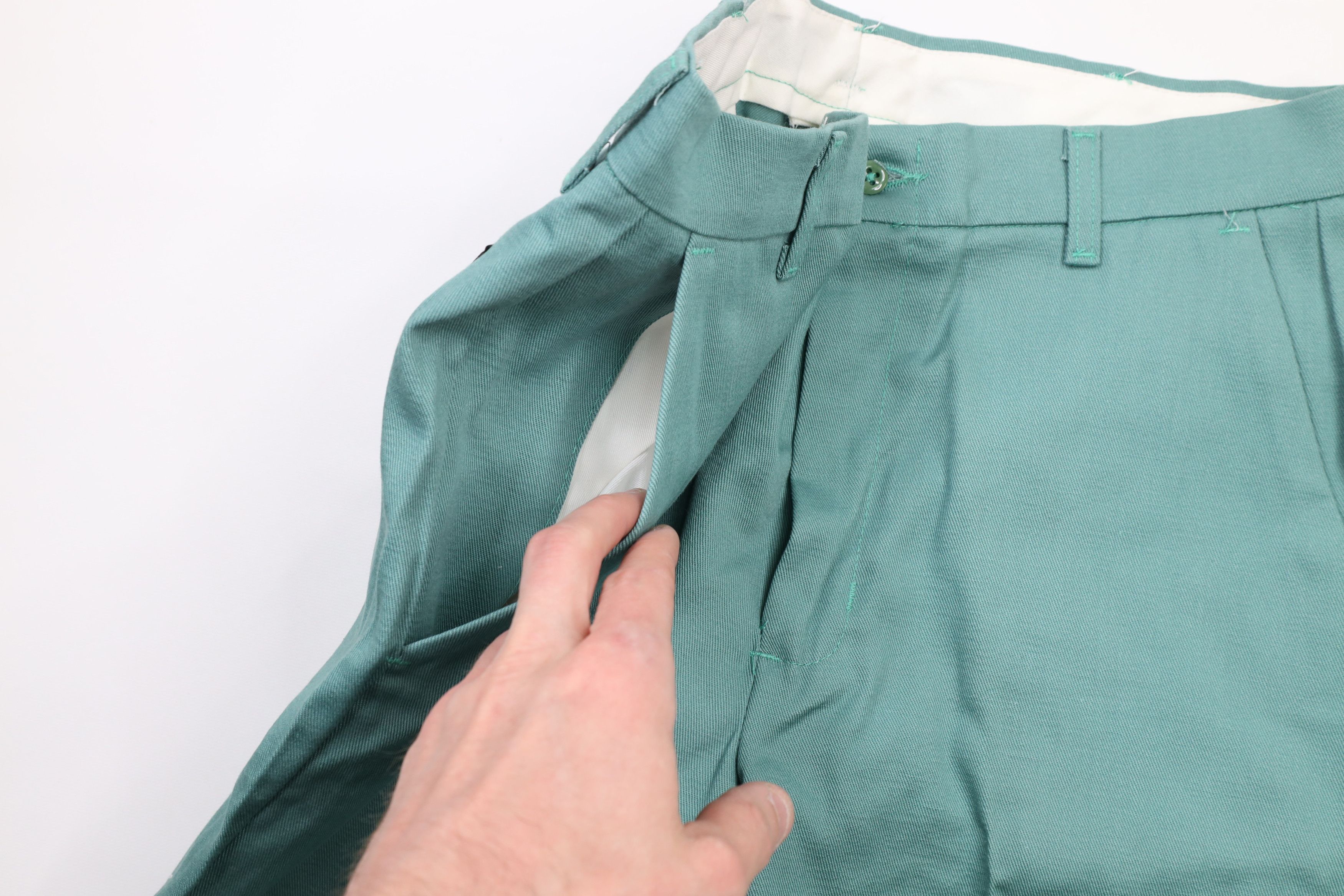 Vintage New Bulwark FR Fire Resistant Cotton Twill Work Pants Green Size US 33 - 5 Thumbnail