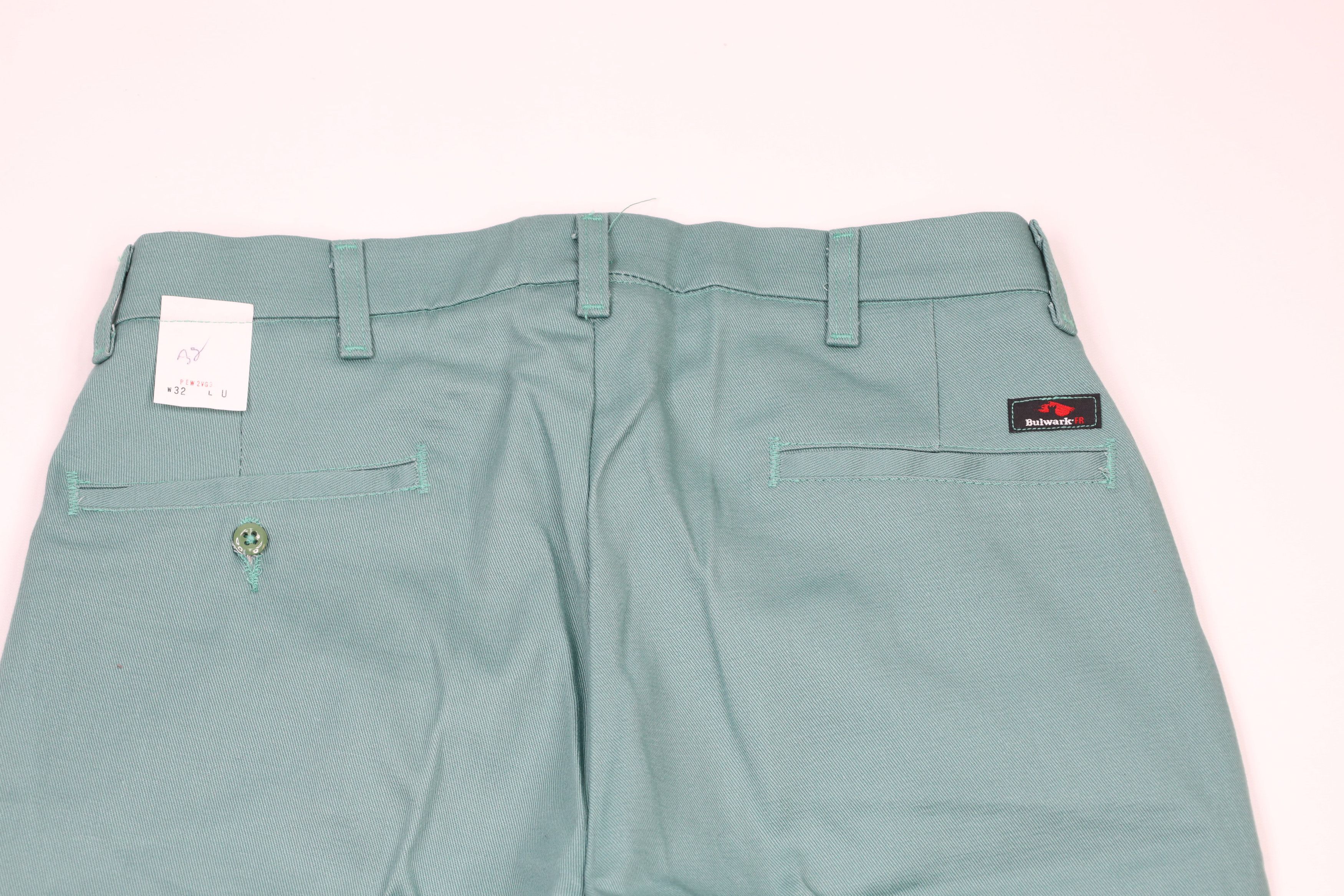Vintage New Bulwark FR Fire Resistant Cotton Twill Work Pants Green Size US 33 - 9 Thumbnail
