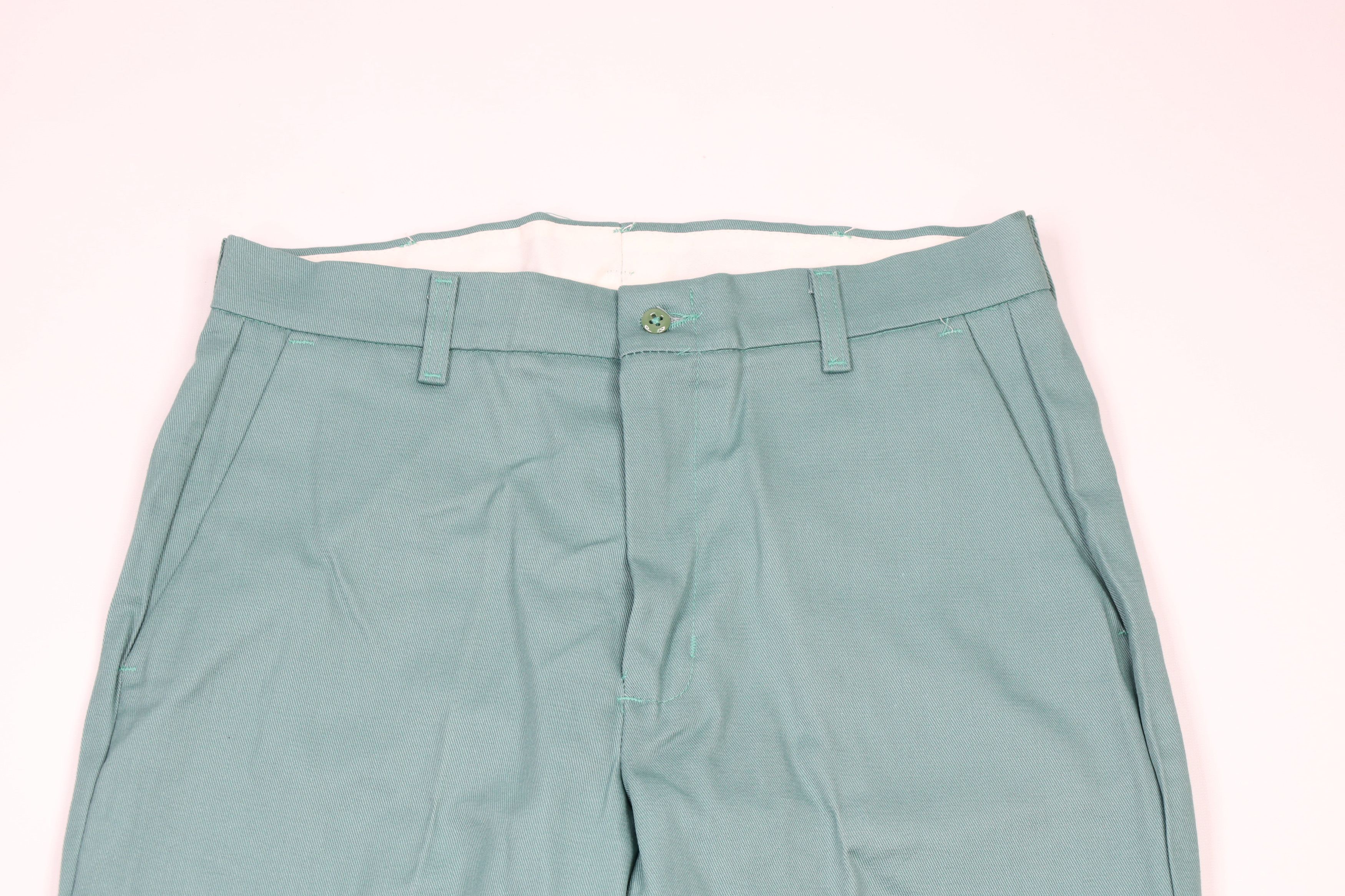 Vintage New Bulwark FR Fire Resistant Cotton Twill Work Pants Green Size US 33 - 2 Thumbnail
