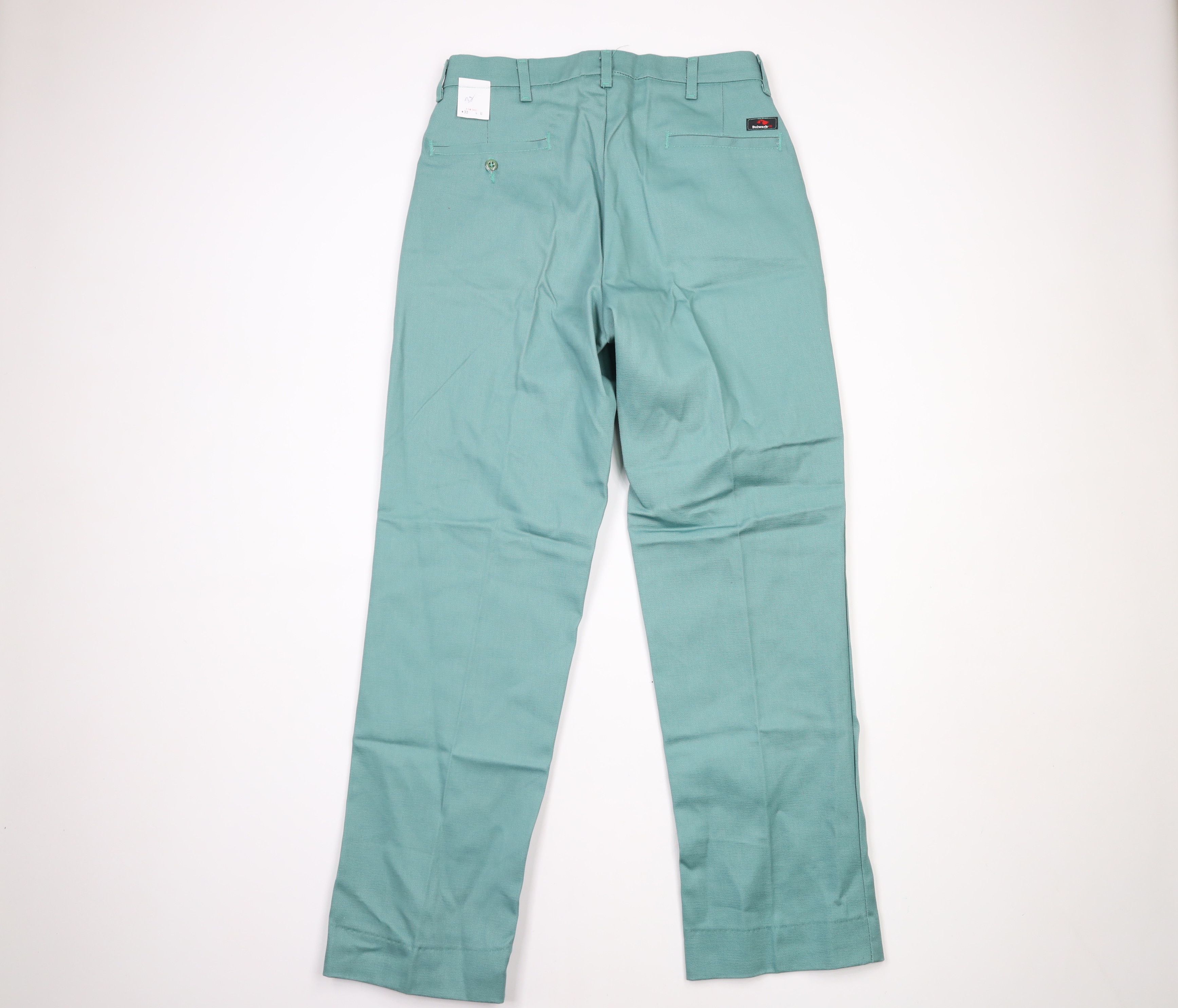 Vintage New Bulwark FR Fire Resistant Cotton Twill Work Pants Green Size US 33 - 8 Thumbnail