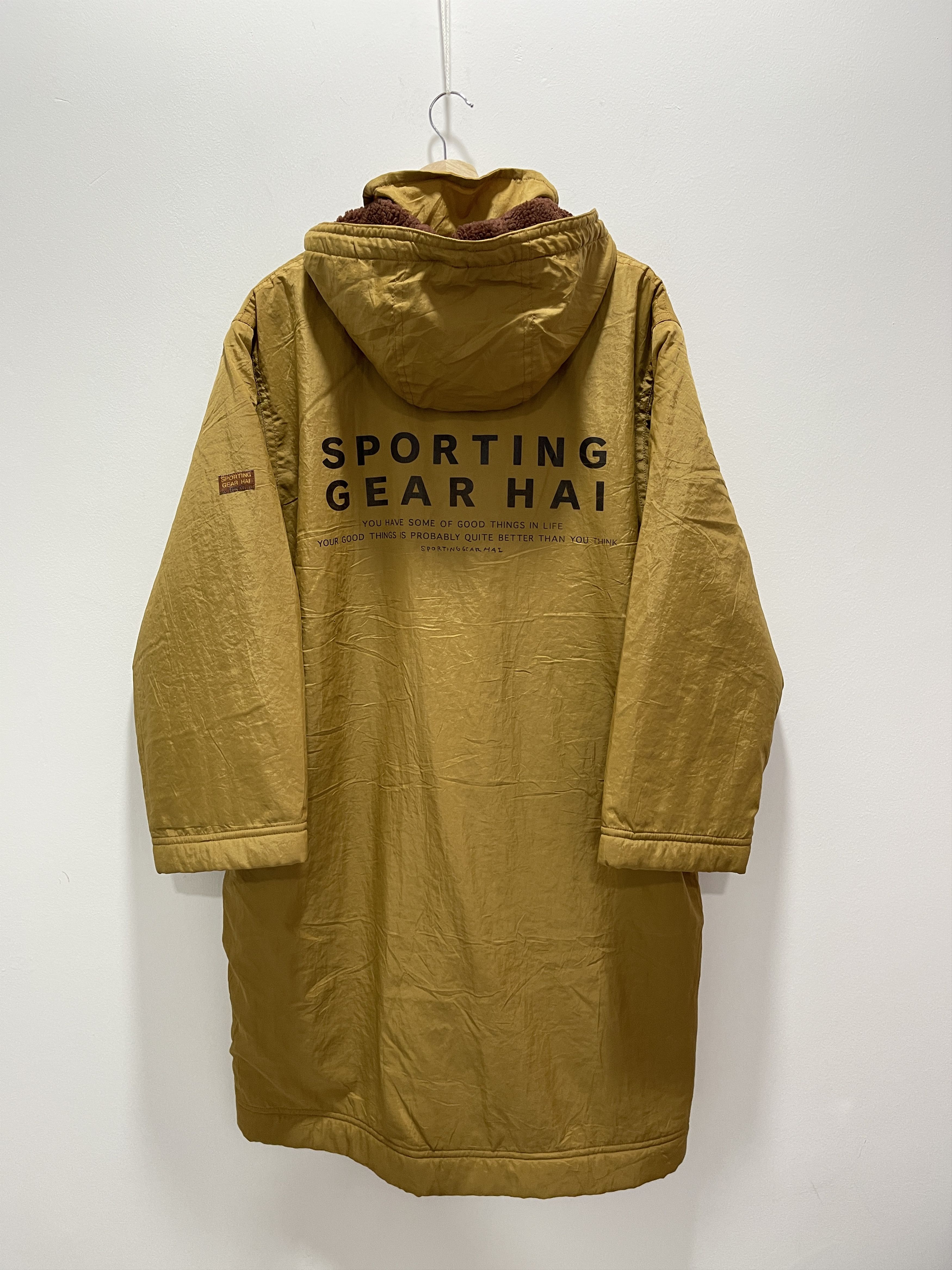 image of Hai Sporting Gear By Issey Miyake Sherpa Hoodie Parkas in Beige, Men's (Size Medium)
