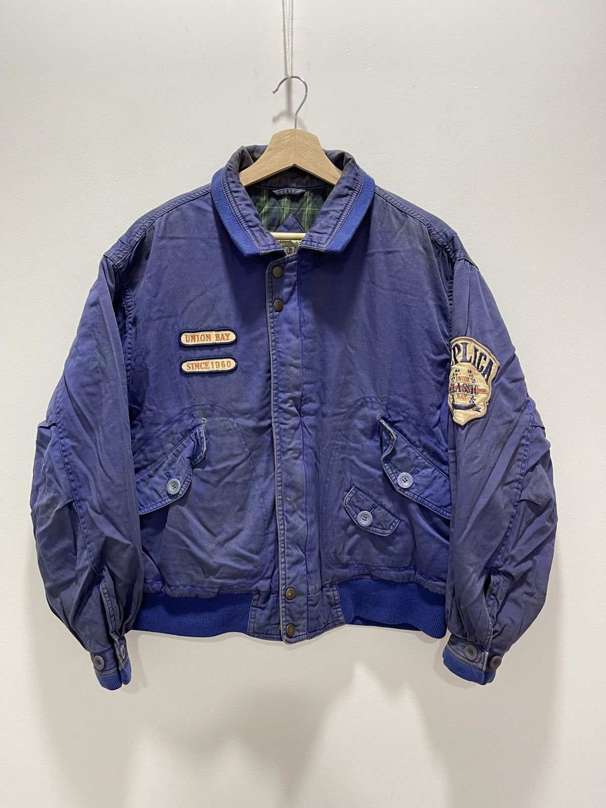 Japanese Brand × UNIONBAY VINTAGE UNION BAY BOMBER STYLE JACKET DISTRESSED Size US M / EU 48-50 / 2 - 1 Thumbnail