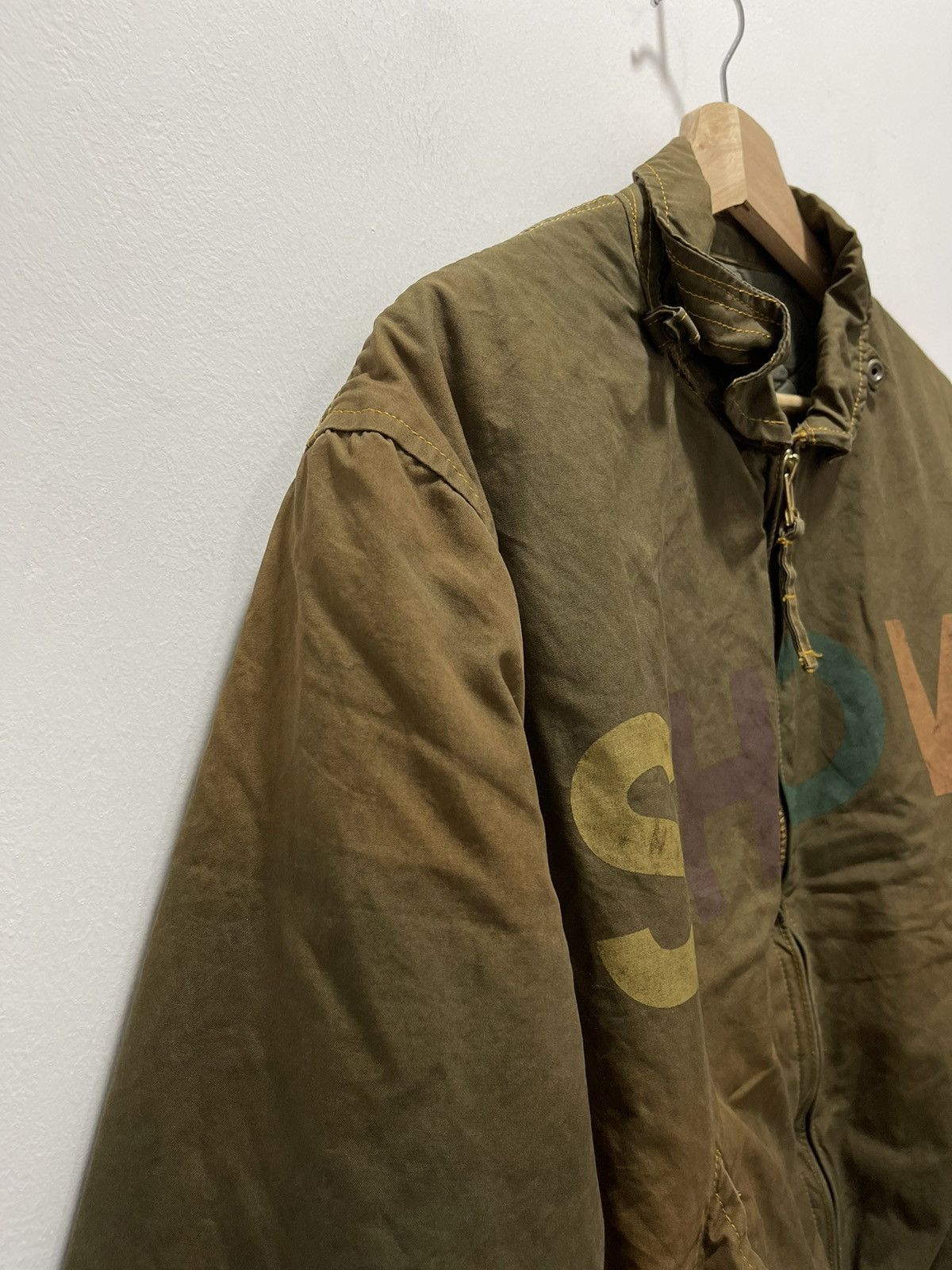 Karl Helmut DISTRESSED DISCOLORED KARL HELMUT BEAR LOGO BOMBER JACKET Size US M / EU 48-50 / 2 - 12 Thumbnail