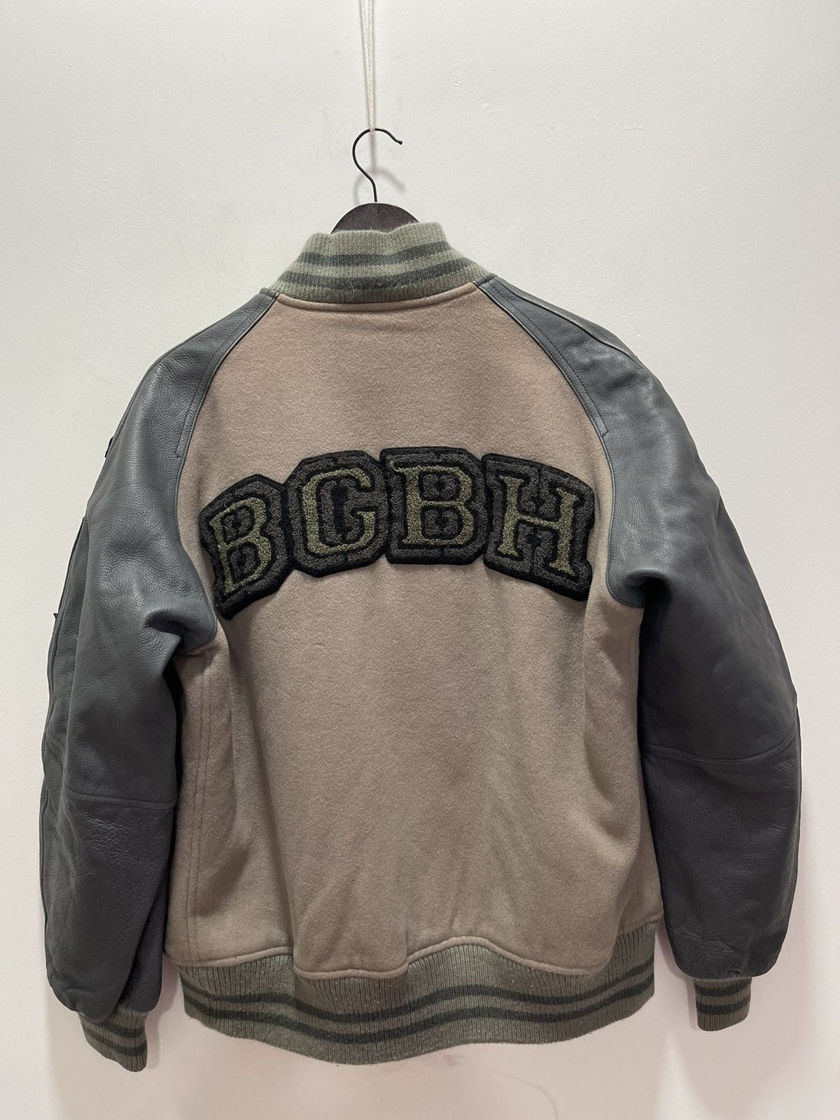 Vintage VINTAGE BOOTLEGBOOTH SLEEVE LEATHER LETTERMAN VARSITY JACKET Size US L / EU 52-54 / 3 - 8 Thumbnail
