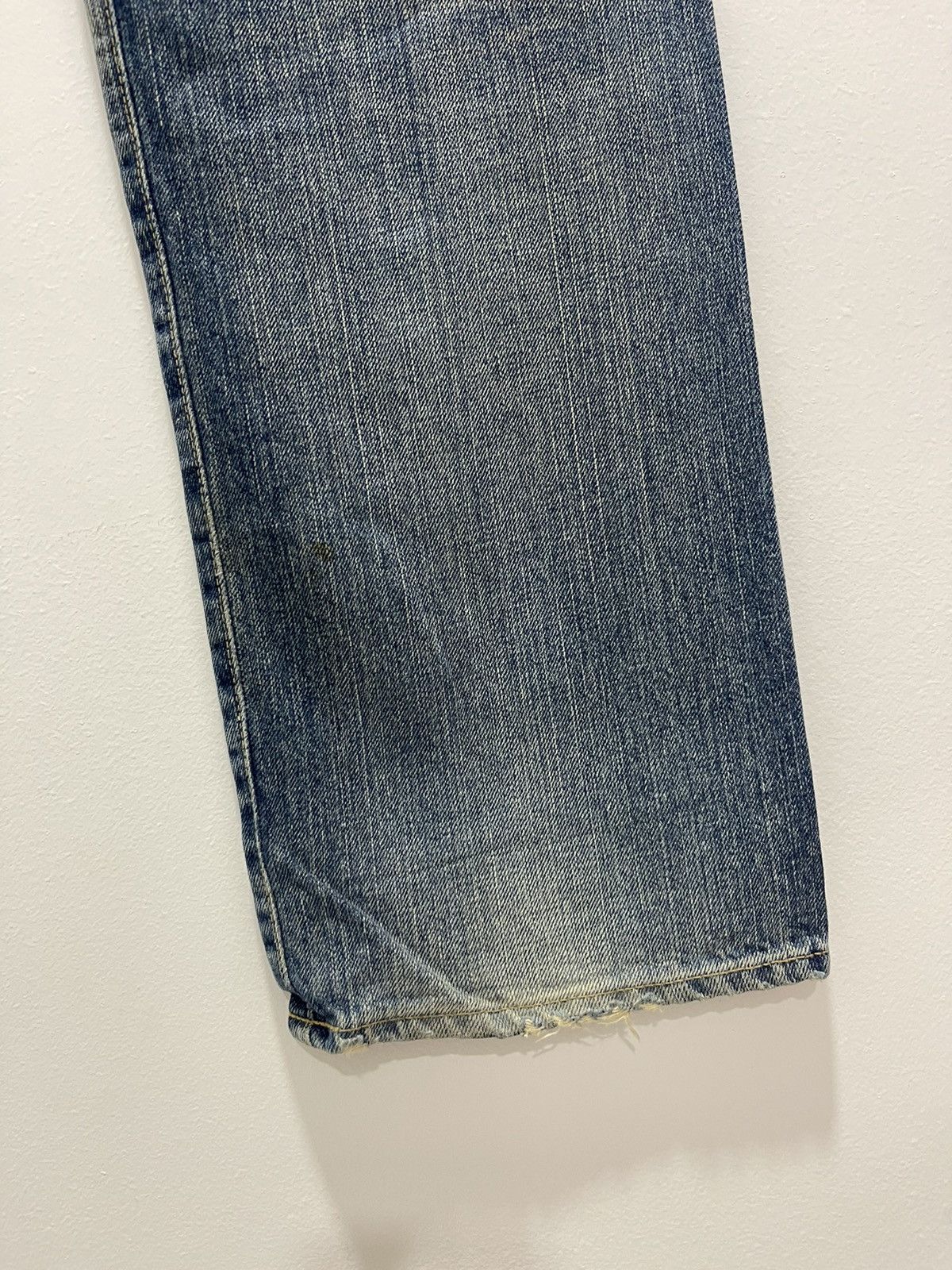 Japanese Brand × Vintage VINTAGE DENIM JAPANESE DESIGN NON SELVEDGE WASHED BLUE JEANS Size US 32 / EU 48 - 13 Thumbnail