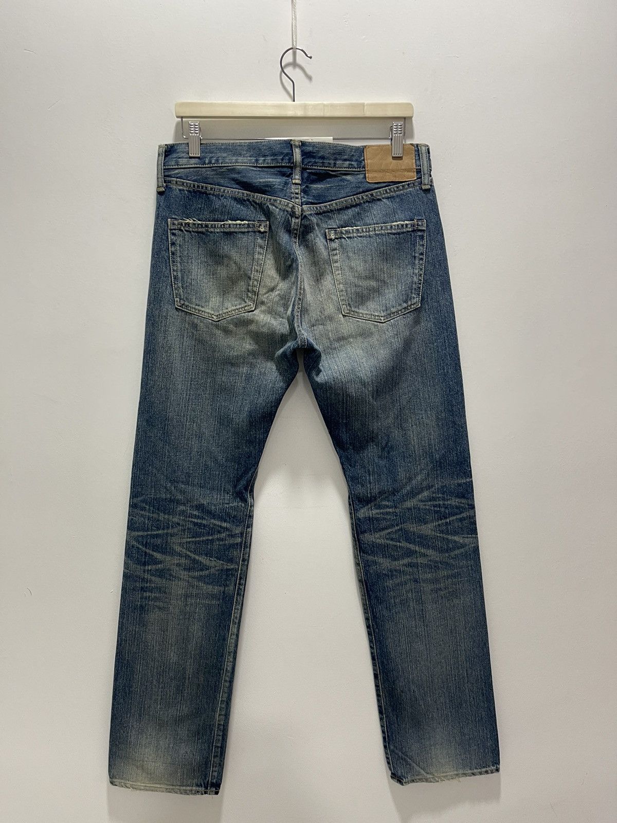 Japanese Brand × Vintage VINTAGE DENIM JAPANESE DESIGN NON SELVEDGE WASHED BLUE JEANS Size US 32 / EU 48 - 9 Thumbnail