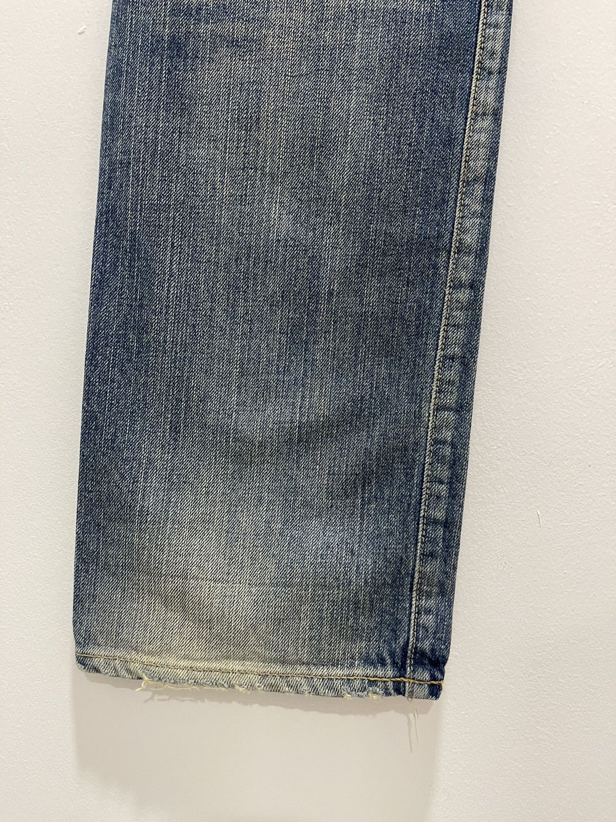 Japanese Brand × Vintage VINTAGE DENIM JAPANESE DESIGN NON SELVEDGE WASHED BLUE JEANS Size US 32 / EU 48 - 14 Thumbnail