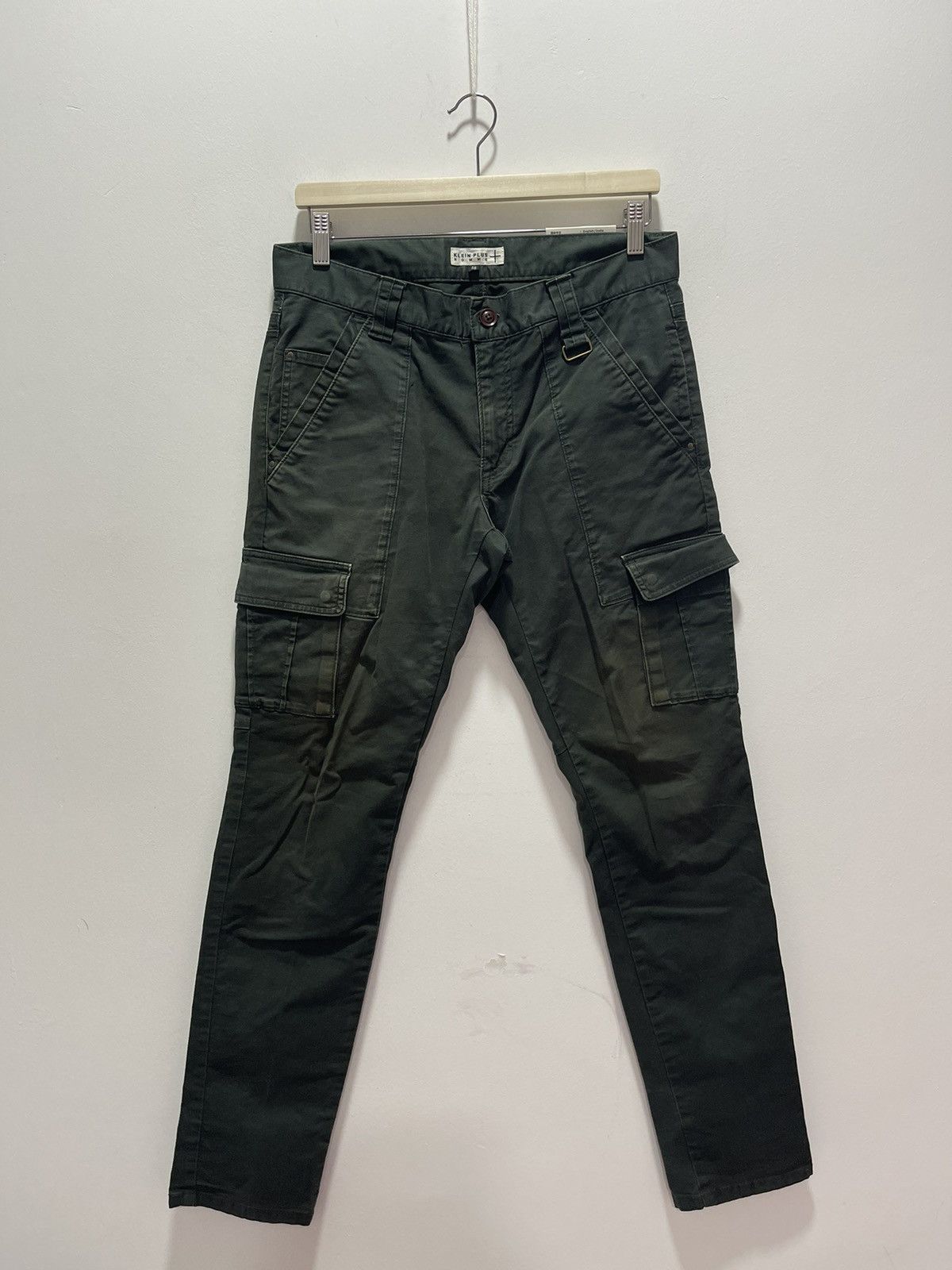 Japanese Brand KLEIN PLUS HOMME TAPPERED MULTIPOCKET STRETCHABLE CARGO Size US 31 - 1 Thumbnail