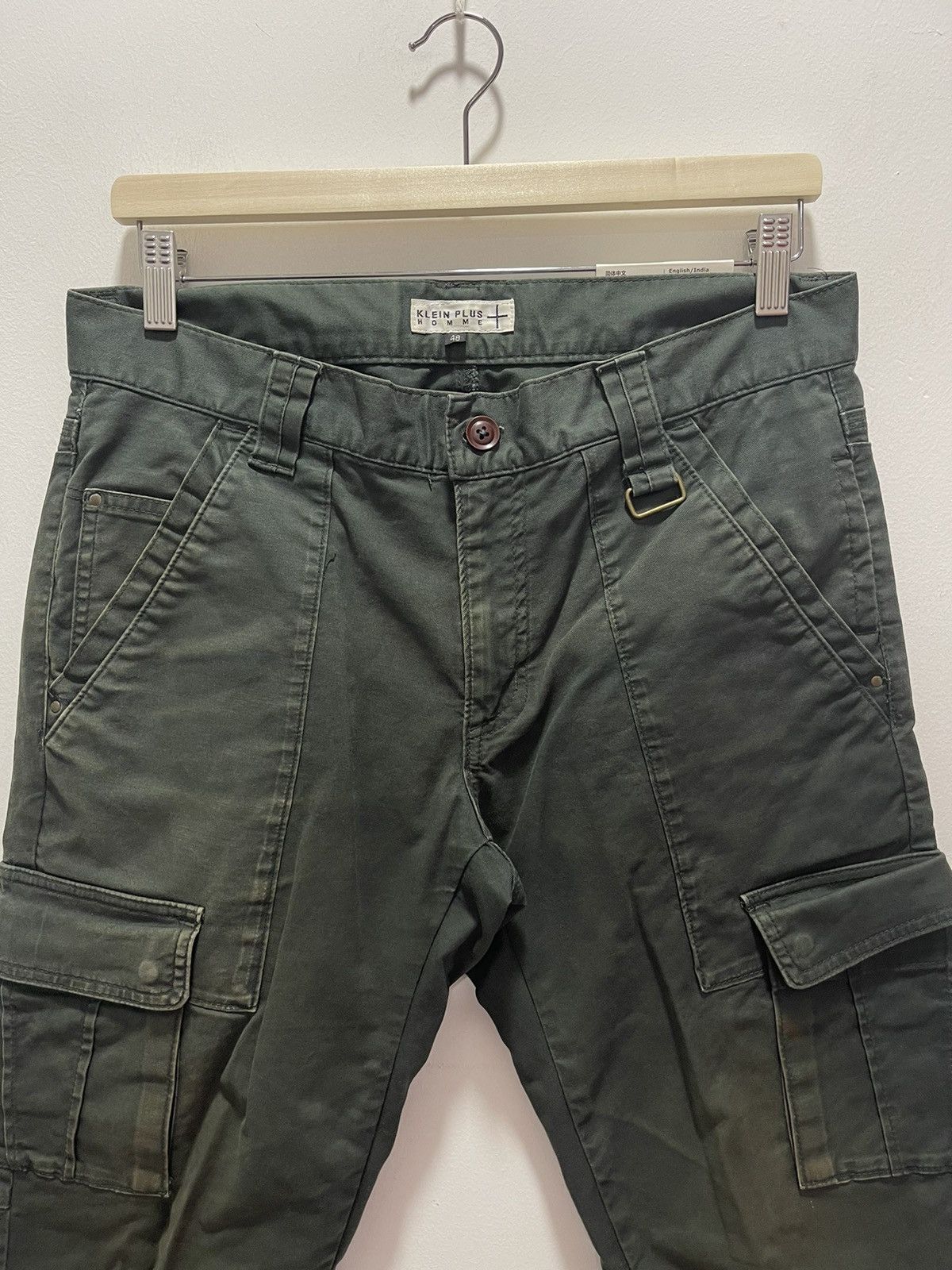 Japanese Brand KLEIN PLUS HOMME TAPPERED MULTIPOCKET STRETCHABLE CARGO Size US 31 - 4 Thumbnail