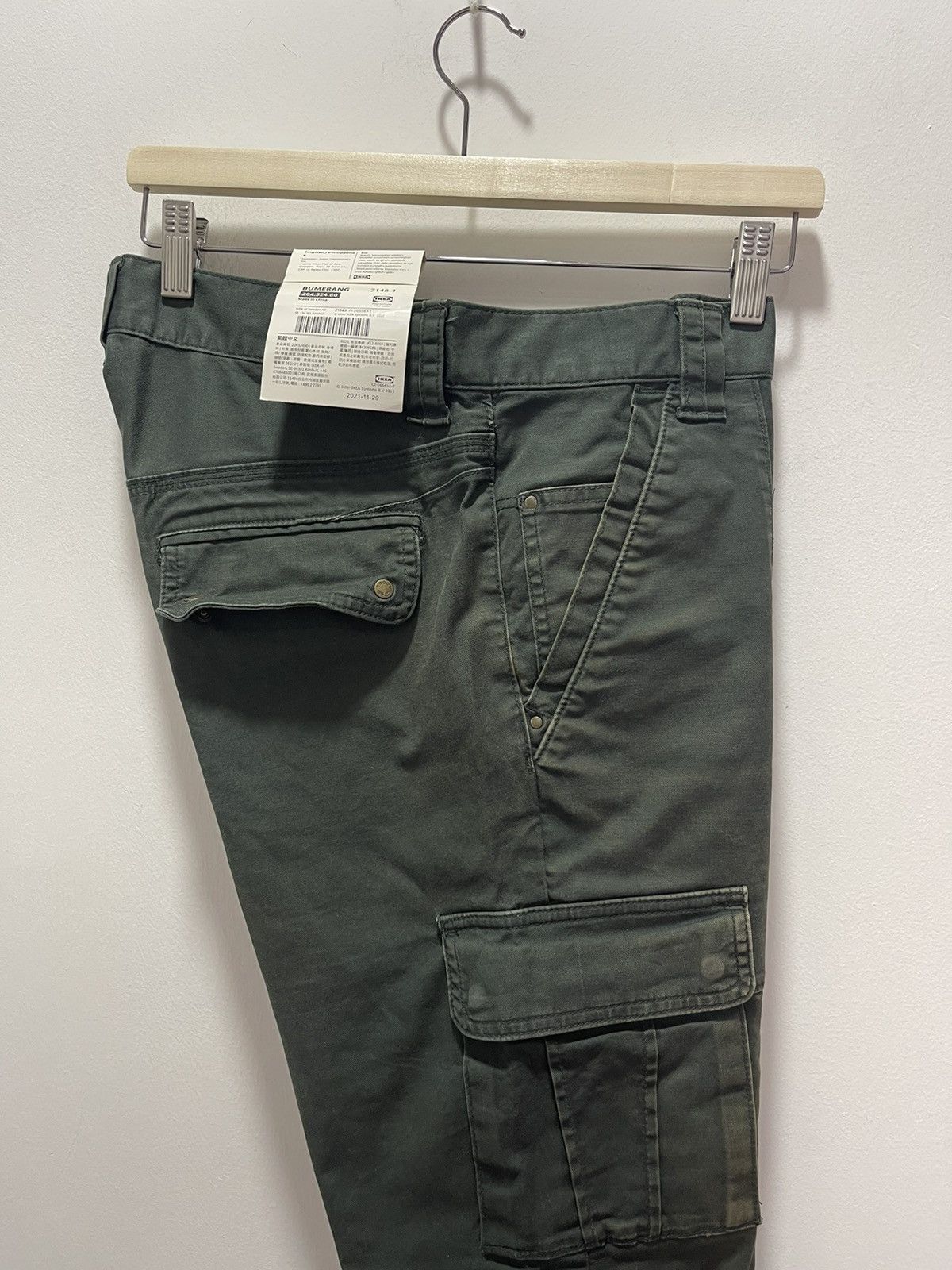 Japanese Brand KLEIN PLUS HOMME TAPPERED MULTIPOCKET STRETCHABLE CARGO Size US 31 - 16 Thumbnail