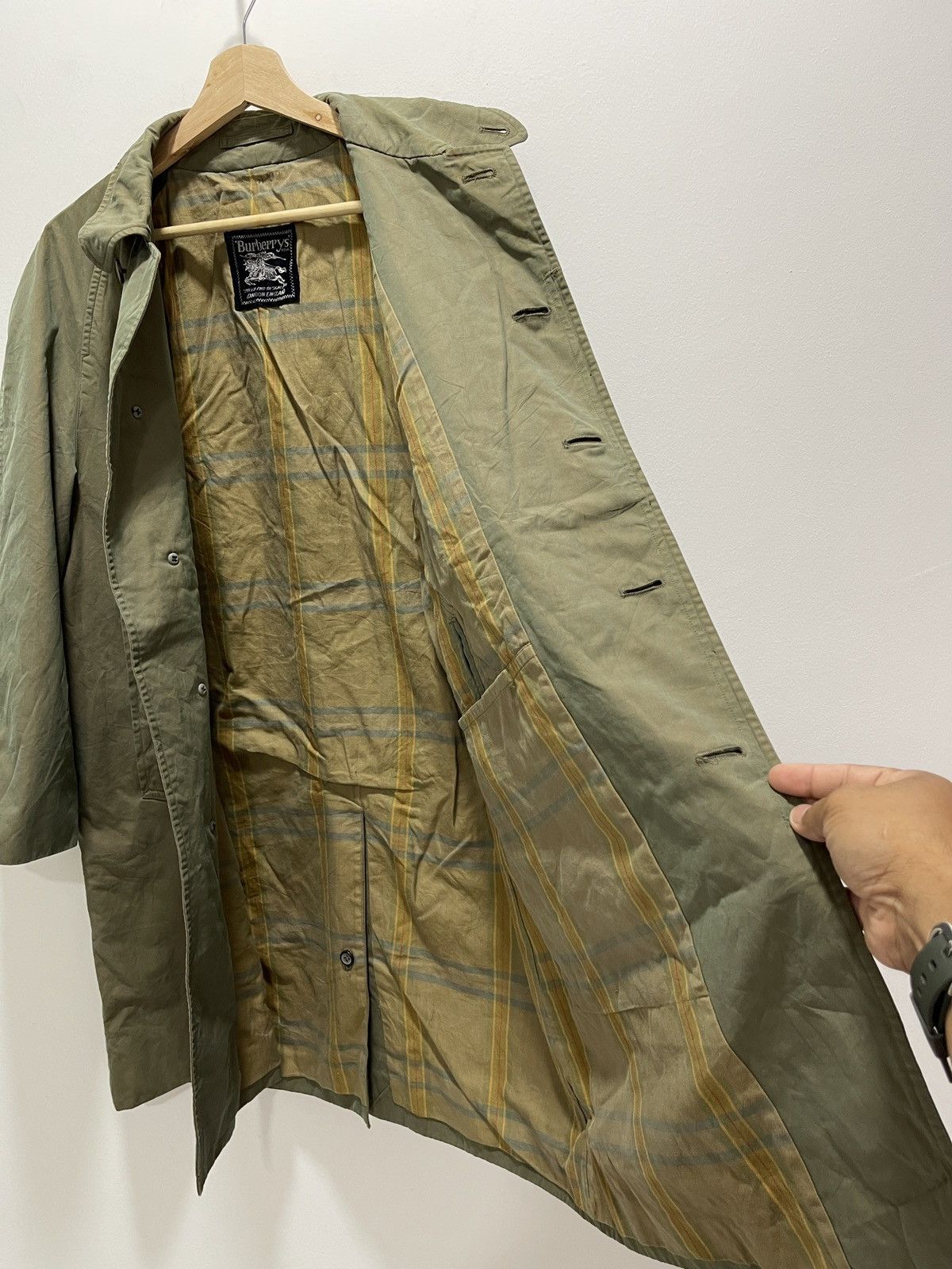 Burberry BURBERRY NOVA CHECK LINED LONG JACKET Size US S / EU 44-46 / 1 - 5 Thumbnail