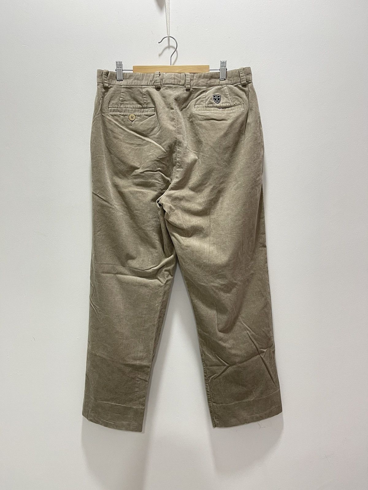 VINTAGE NIKE GOLF MINI LOGO CORDUROY CASUAL PANTS