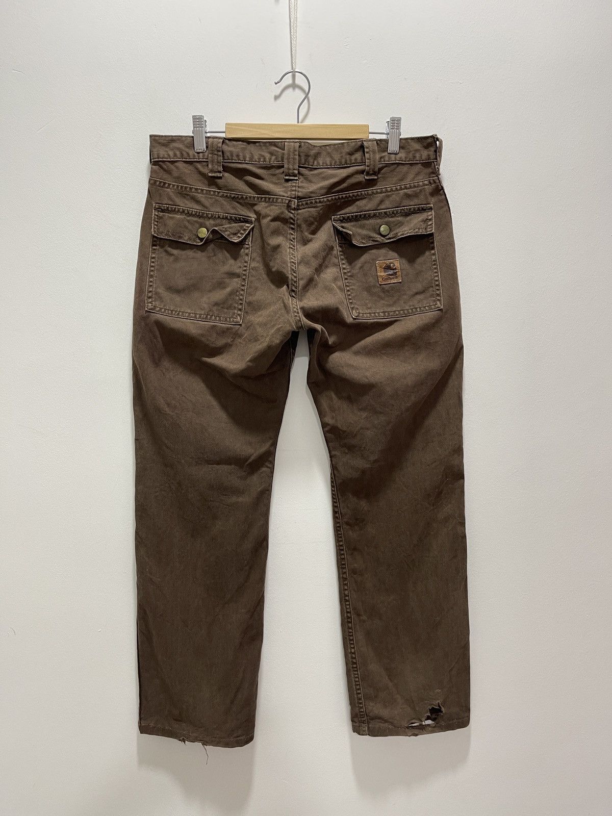 Carhartt × Carhartt Wip × Vintage VINTAGE CARHARTT CARPENTER FITS BUSH PANTS Size 32" / US 10 / IT 46 - 1 Thumbnail