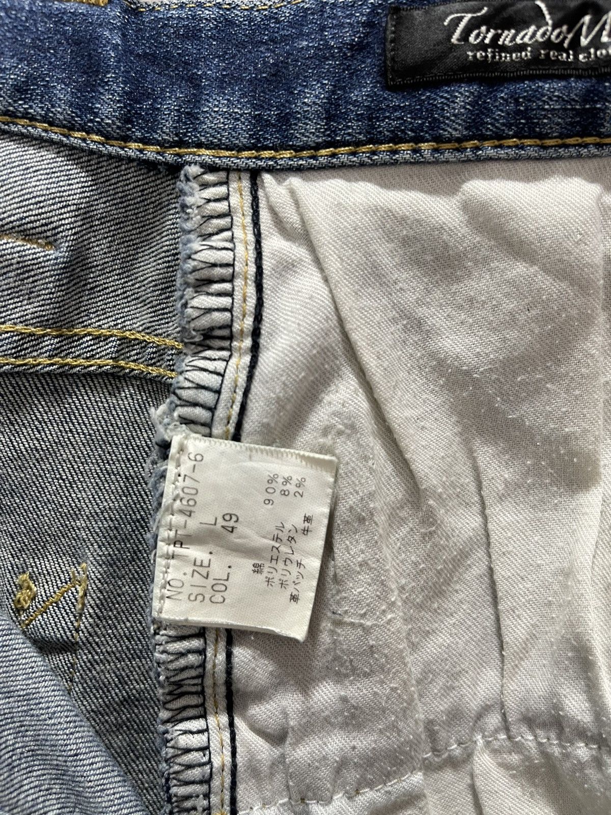 Tornado Mart × Vintage JAPANESE TERNADO MART STRECHABLE DISTRESSED DENIM JEANS Size US 30 / EU 46 - 15 Thumbnail