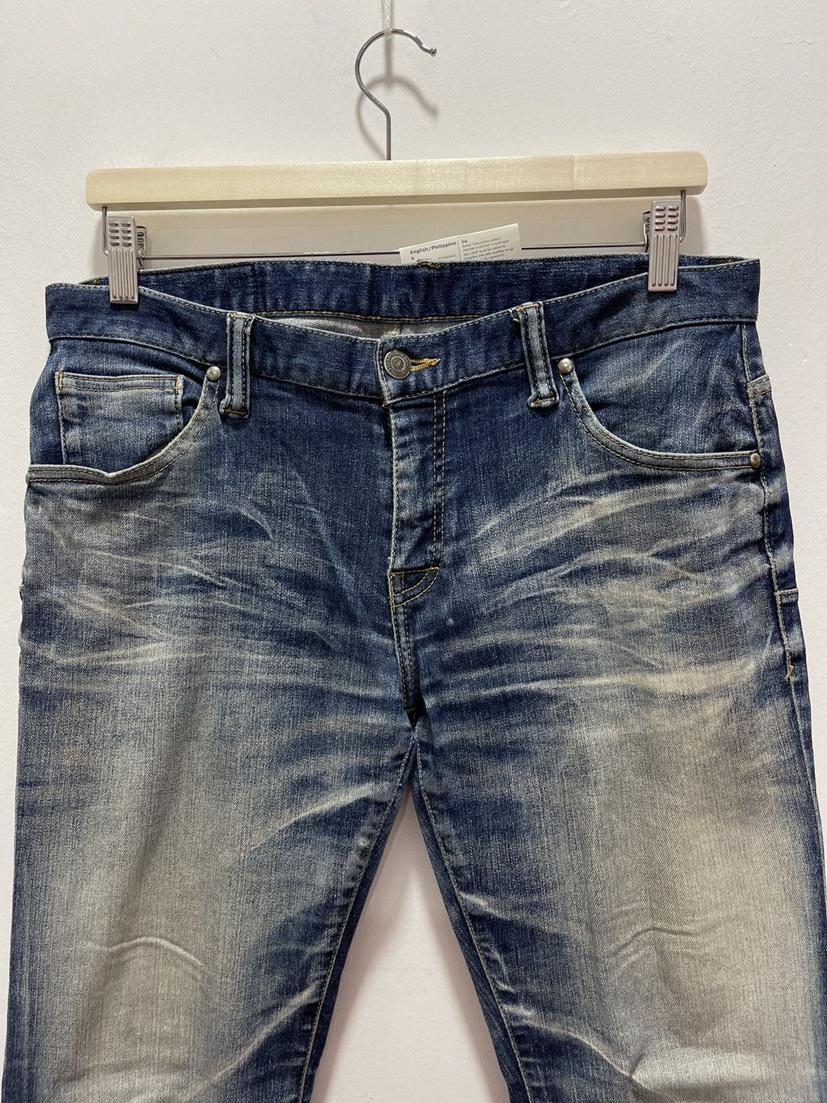 Tornado Mart × Vintage JAPANESE TERNADO MART STRECHABLE DISTRESSED DENIM JEANS Size US 30 / EU 46 - 10 Thumbnail